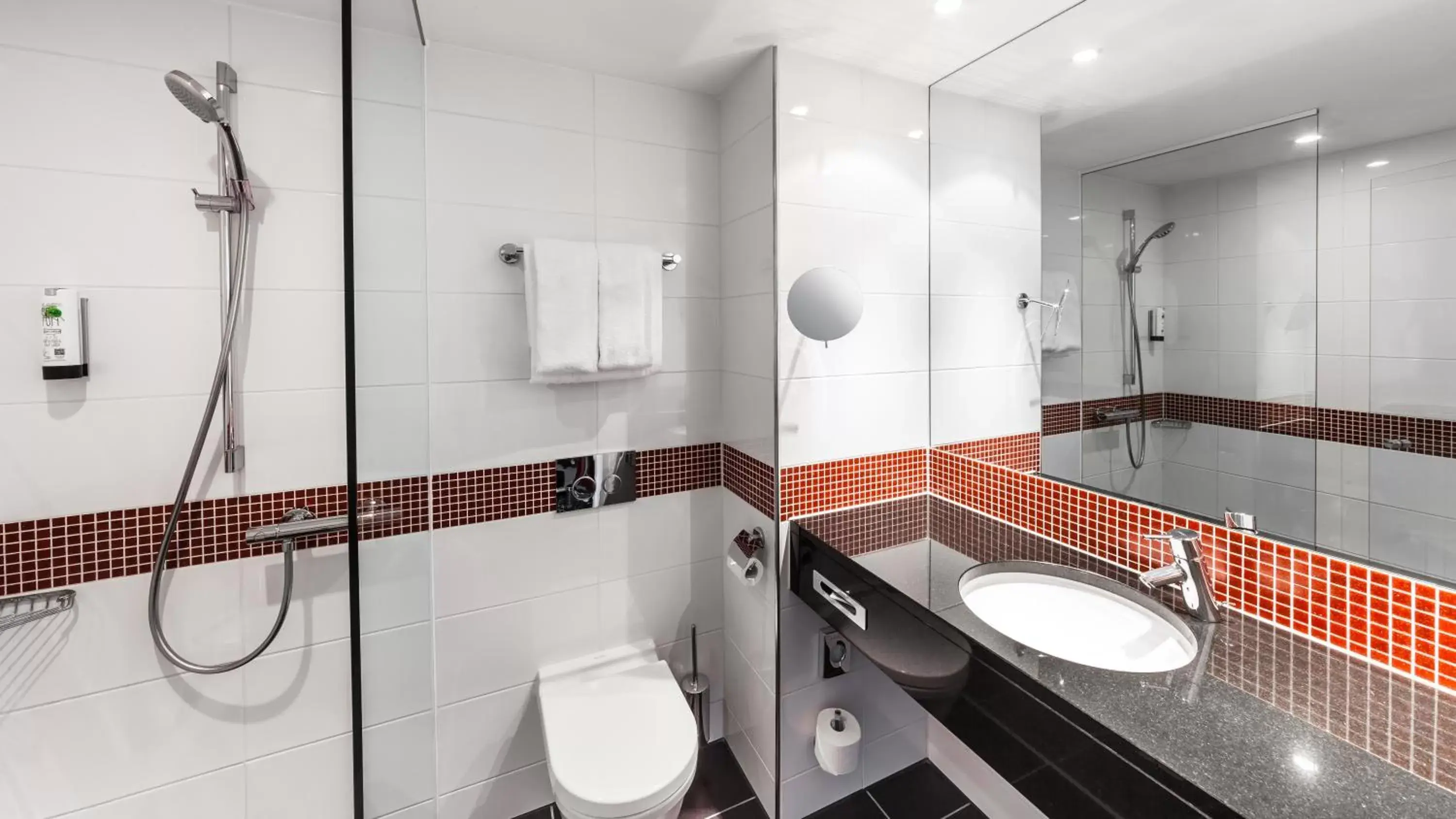 Shower, Bathroom in Holiday Inn Munich - Westpark, an IHG Hotel