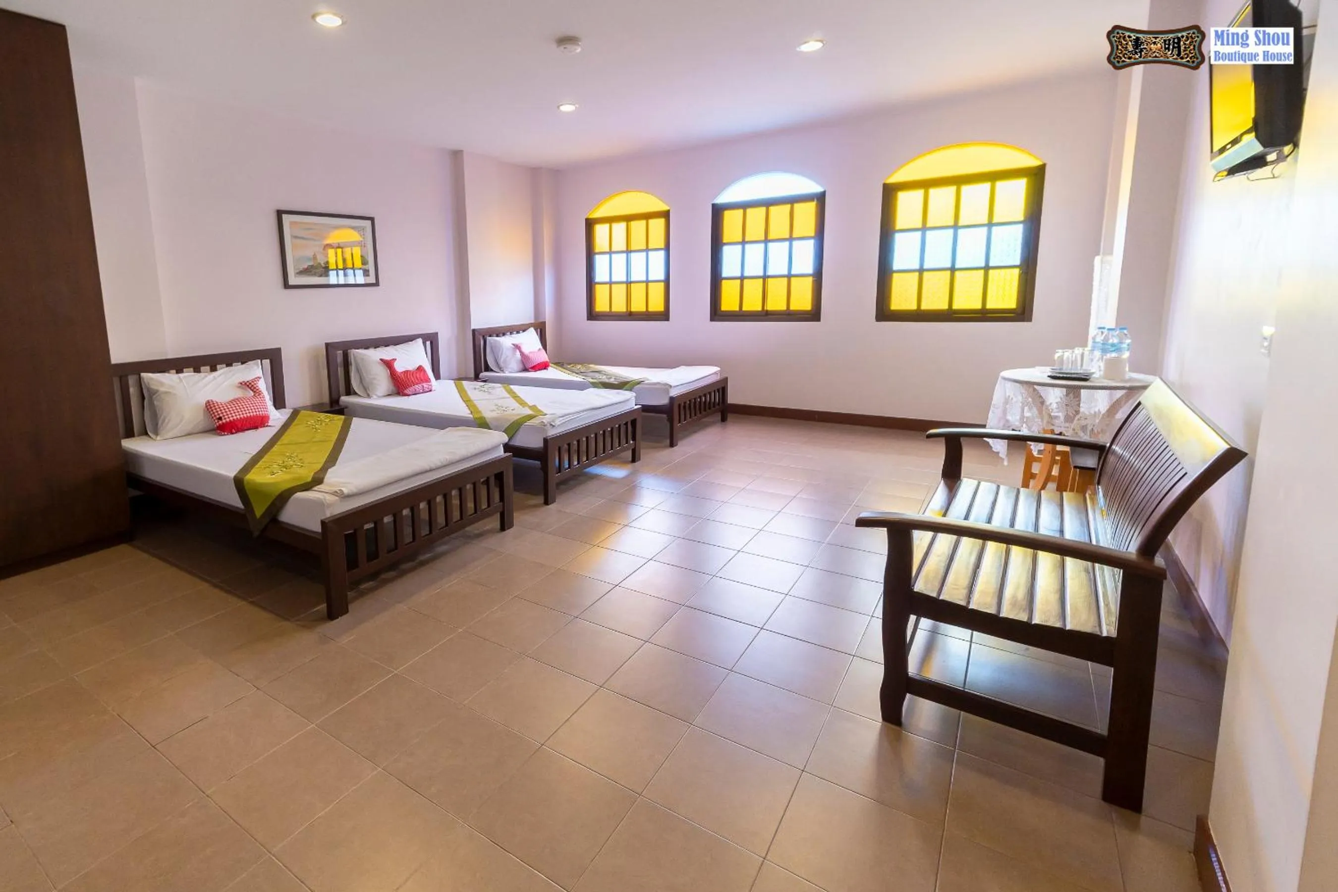 Bed in Ming Shou Boutique House