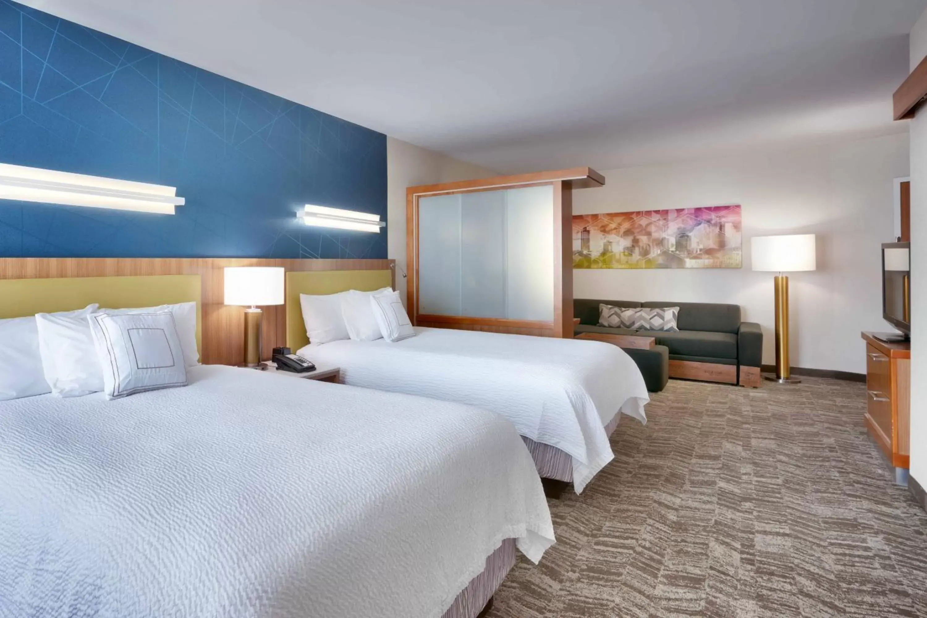 Bedroom, Bed in SpringHill Suites by Marriott Salt Lake City Draper