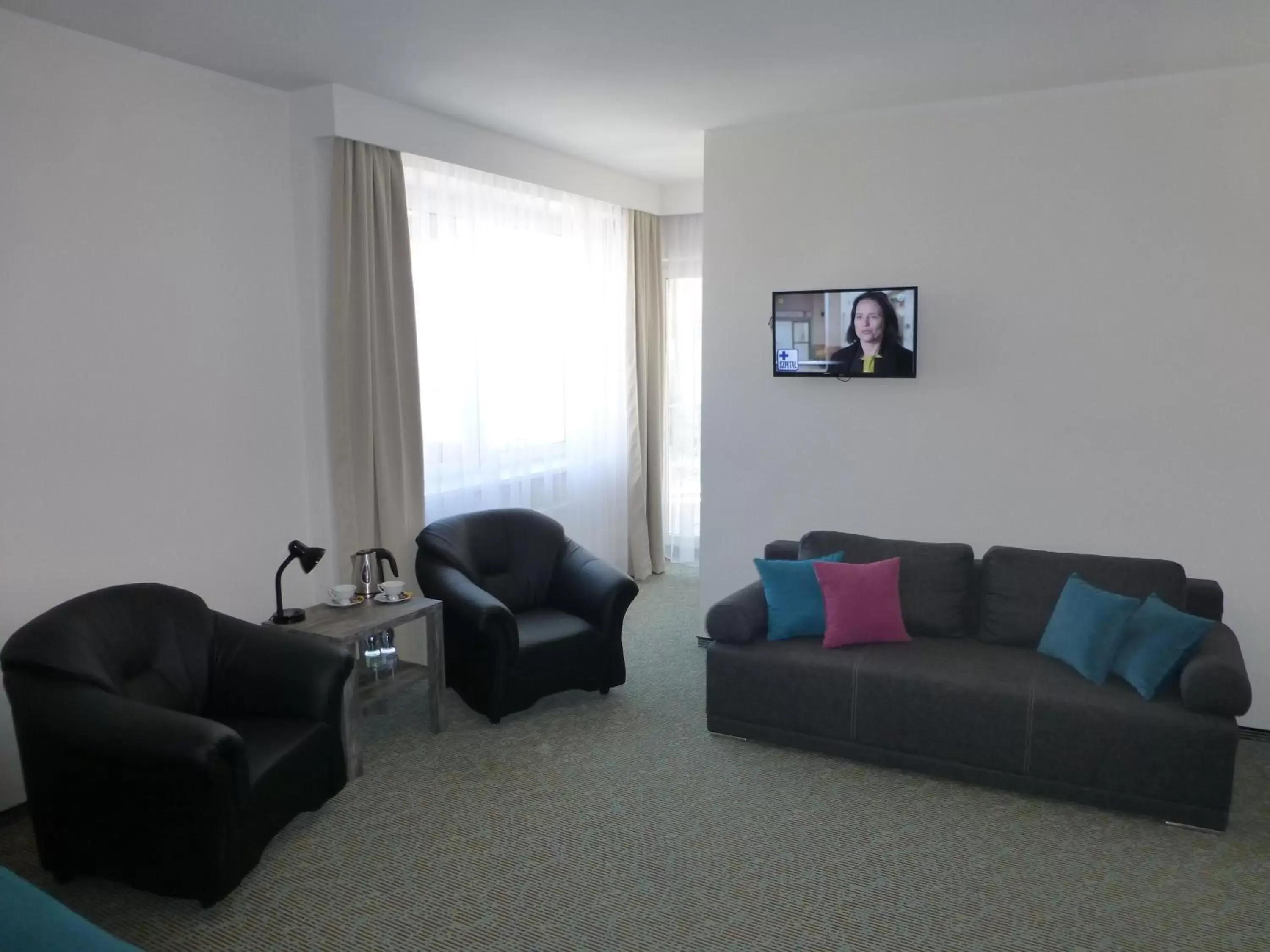 Triple Room with Balcony in Hotel Giżycko Triple Room with Balcony in Hotel Giżycko