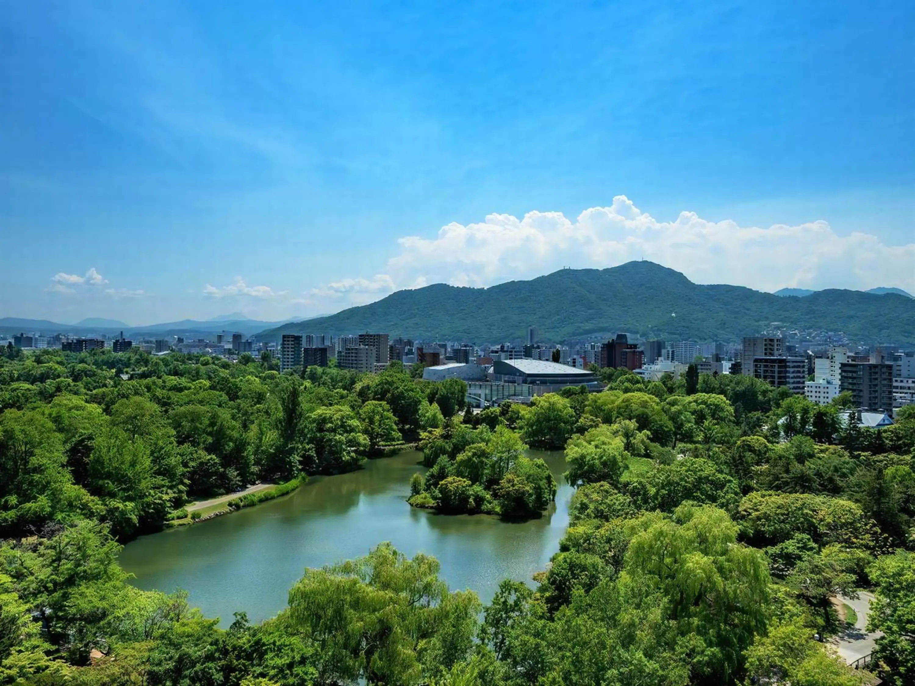 View (from property/room), Bird's-eye View in Sapporo Park Hotel