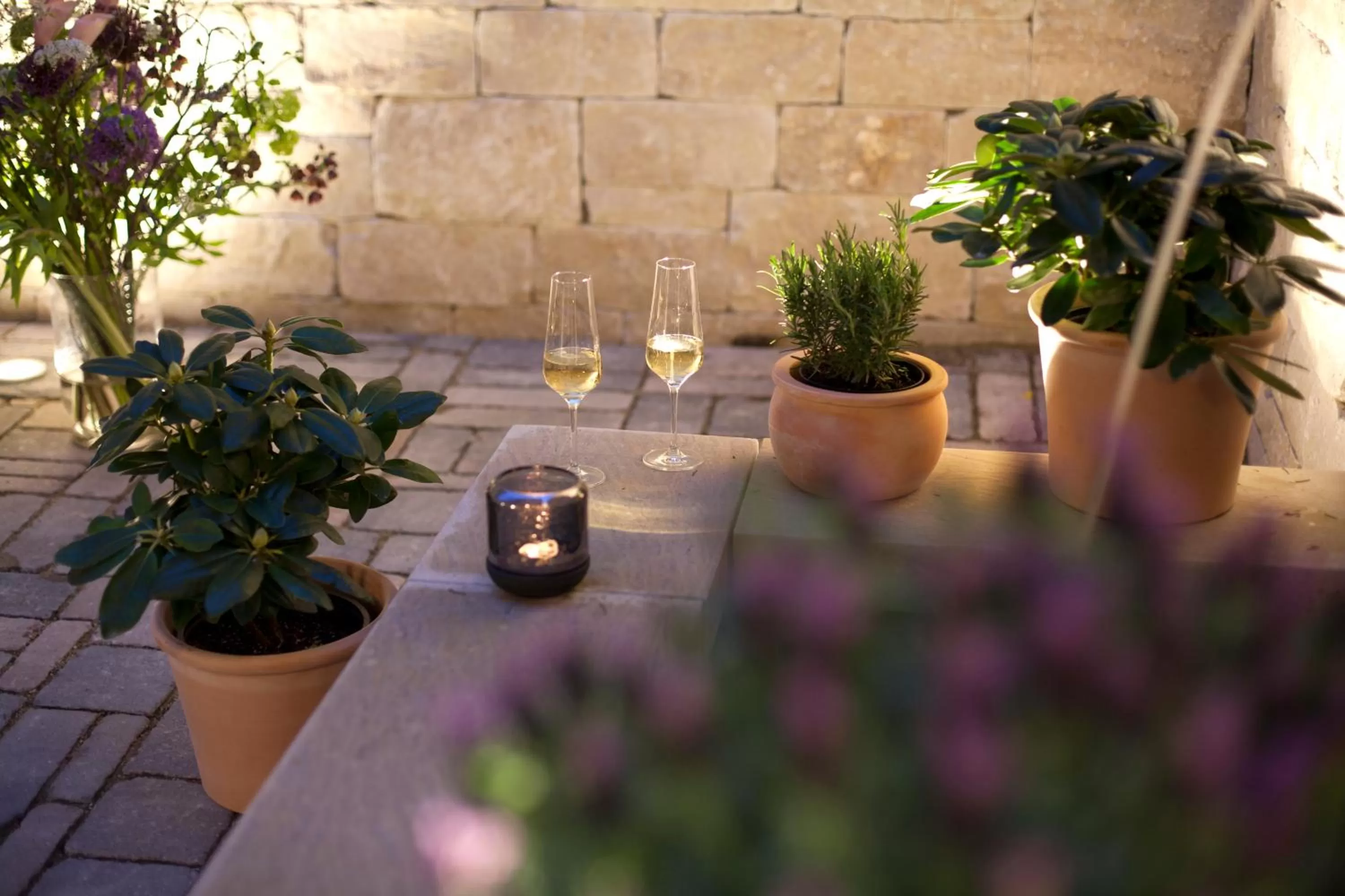 Patio in Gasthof Zufriedenheit