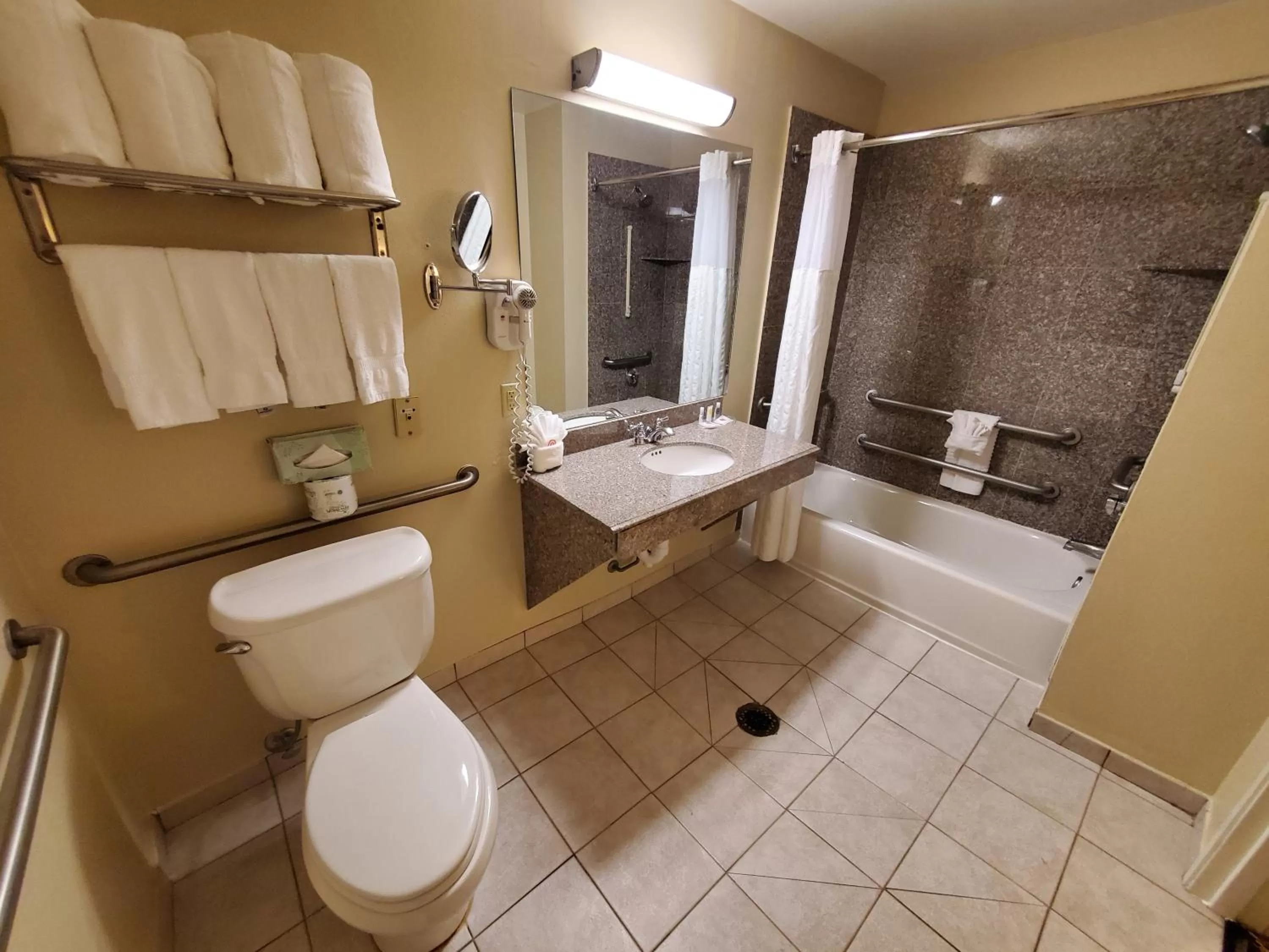 Bathroom in Comfort Suites Houston near Medical Center- NRG Stadium