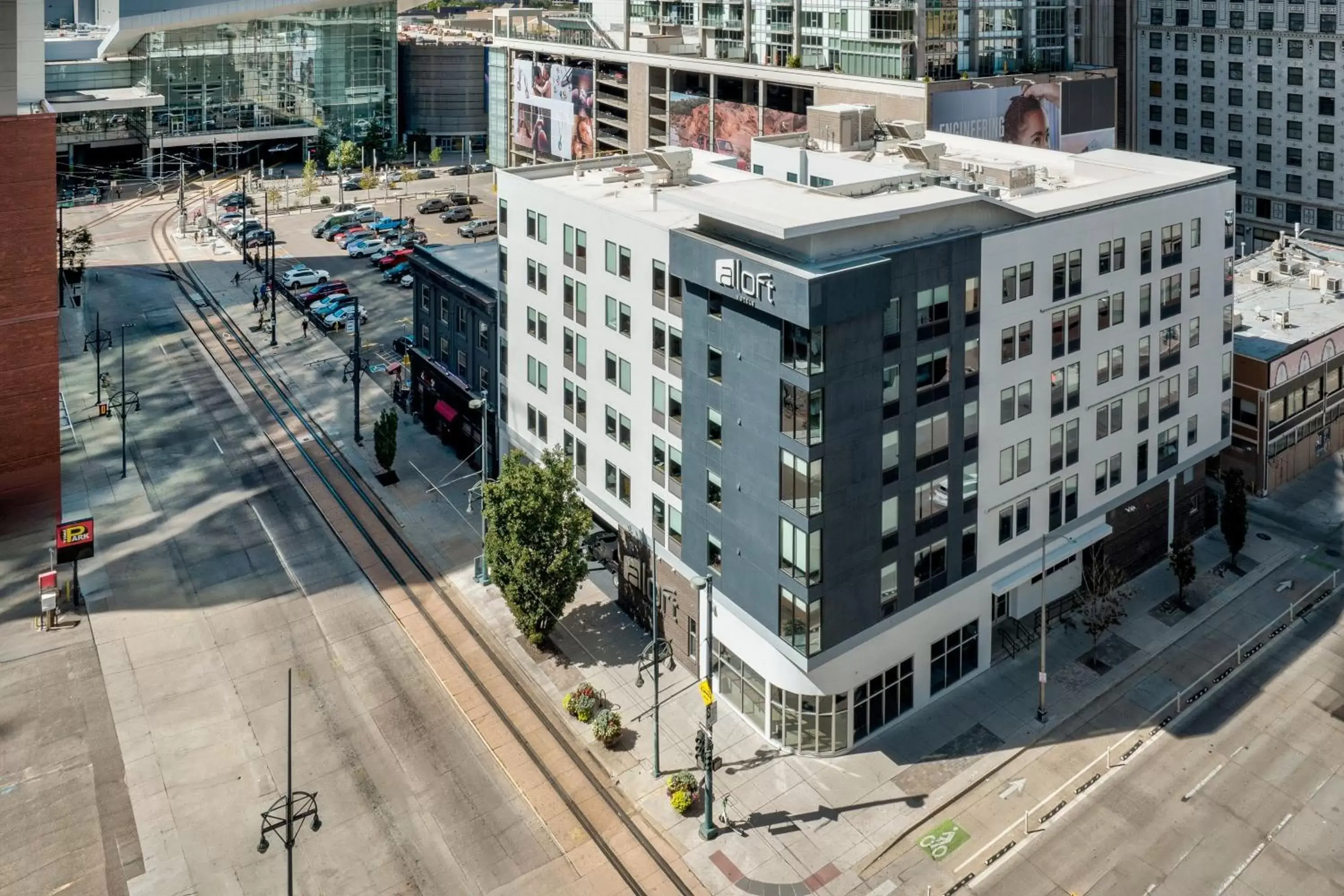 Property building, Bird's-eye View in Aloft Denver Downtown
