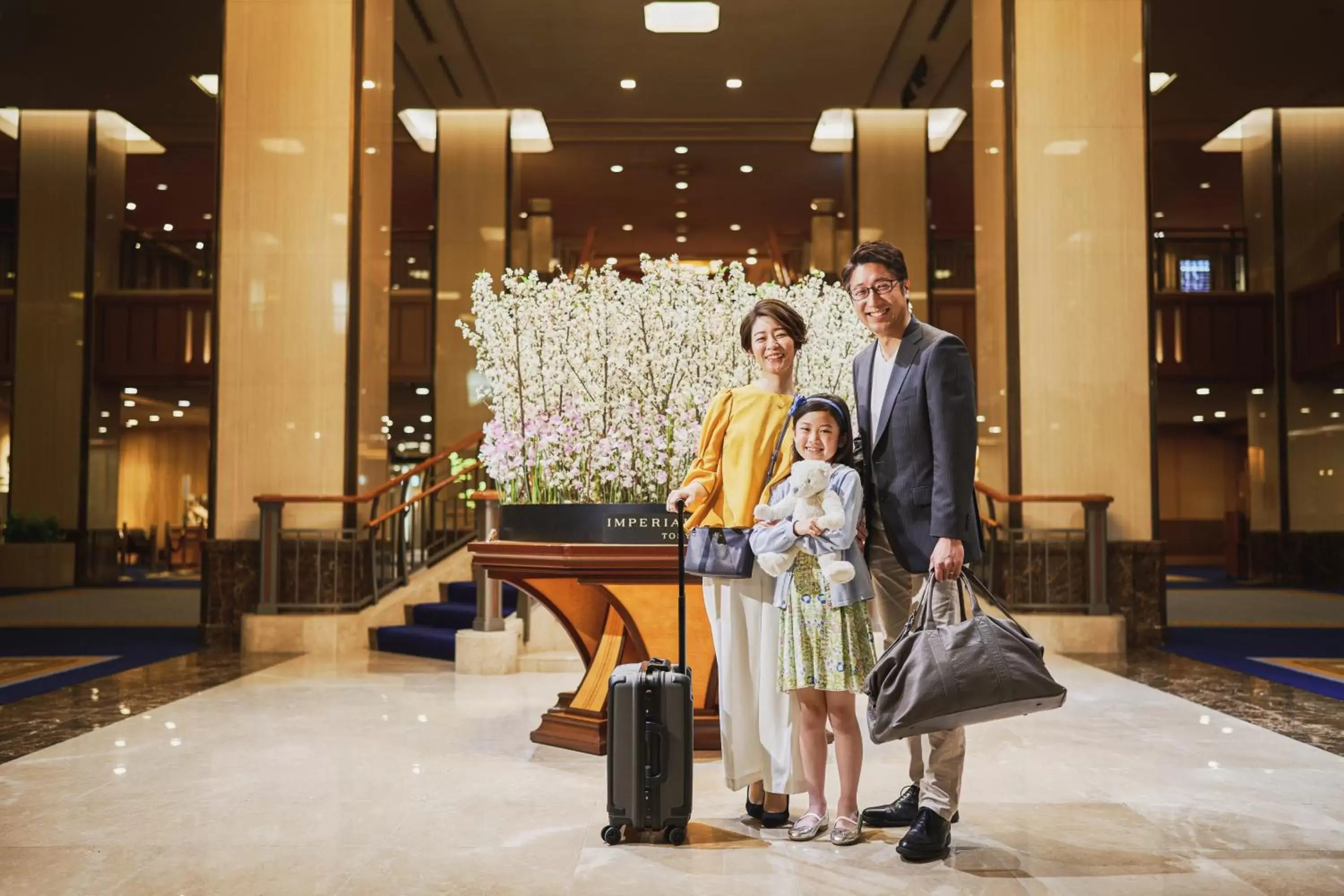 People in Imperial Hotel Tokyo