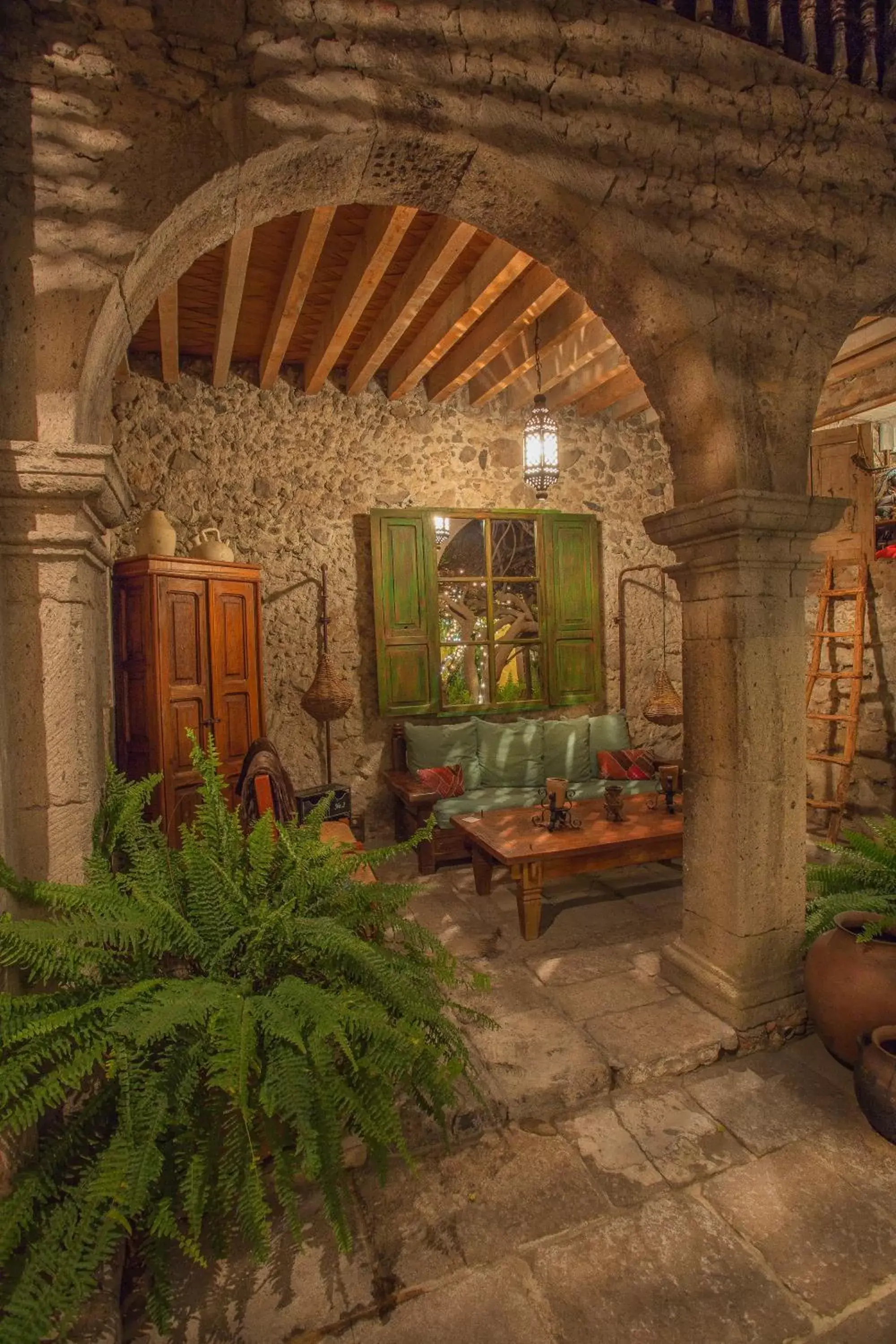 Living room in Hacienda Las Amantes