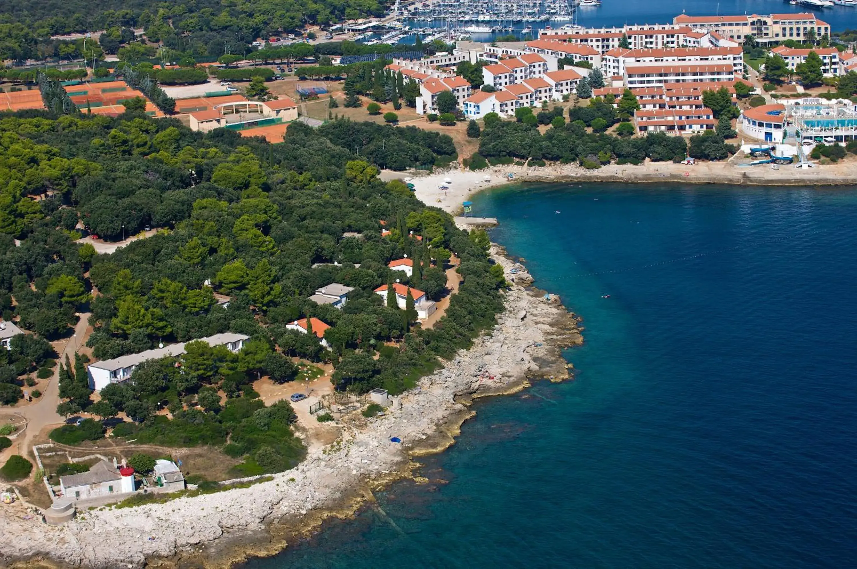 Bird's eye view, Bird's-eye View in Verudela Villas