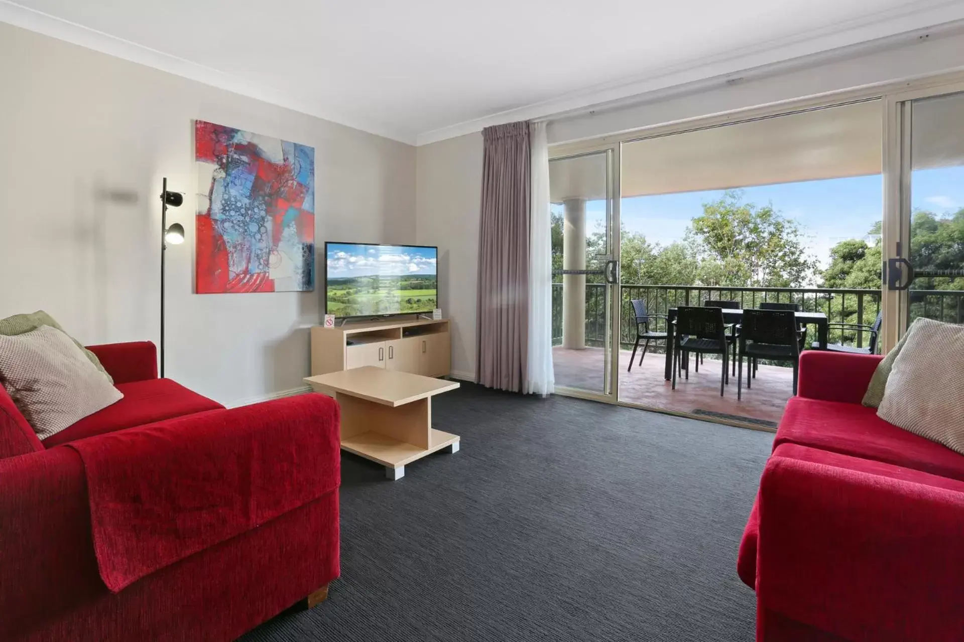 TV and multimedia, Seating Area in Terralong Terrace Apartments