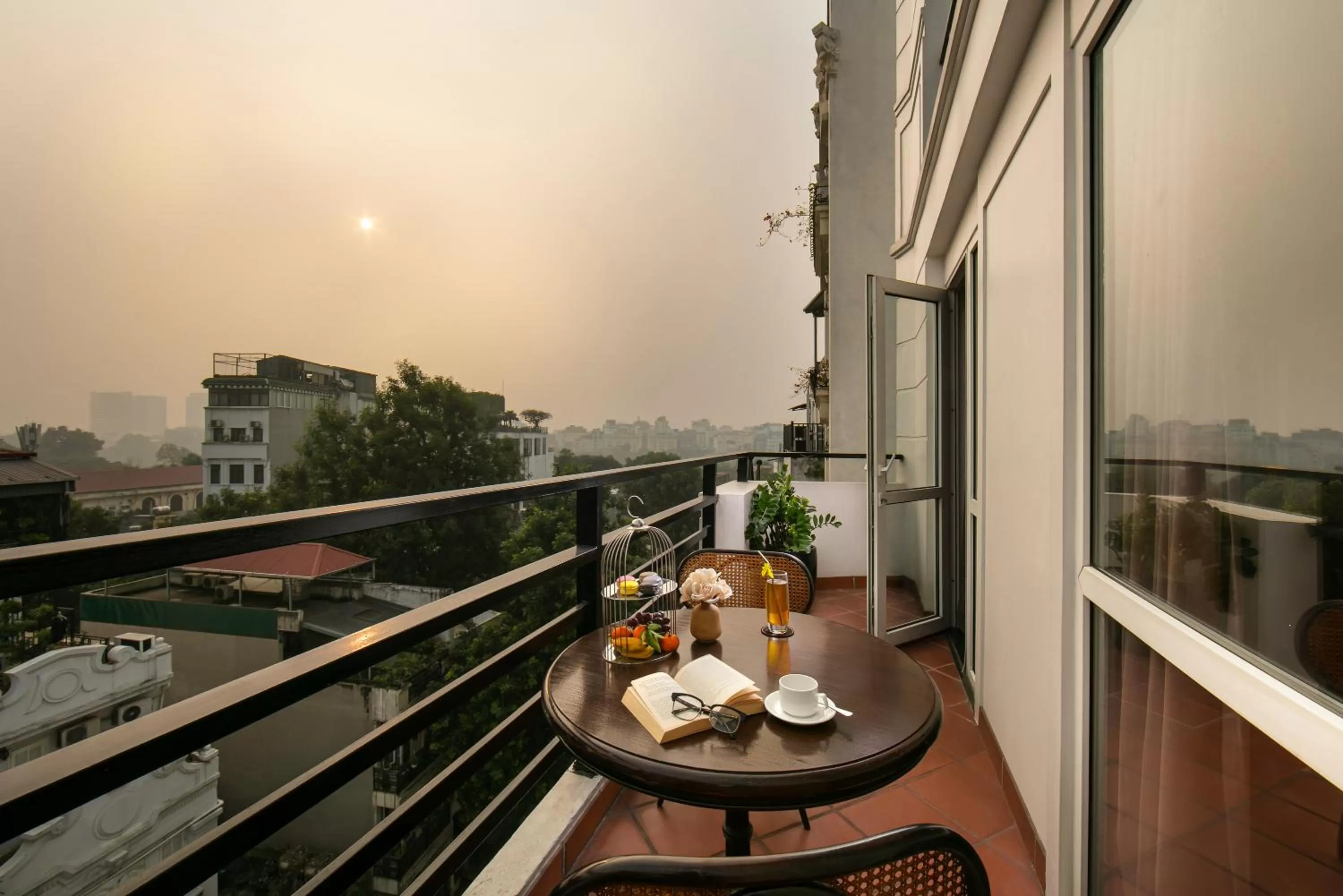 Balcony/Terrace in La Nueva Boutique Hotel Hanoi & Spa
