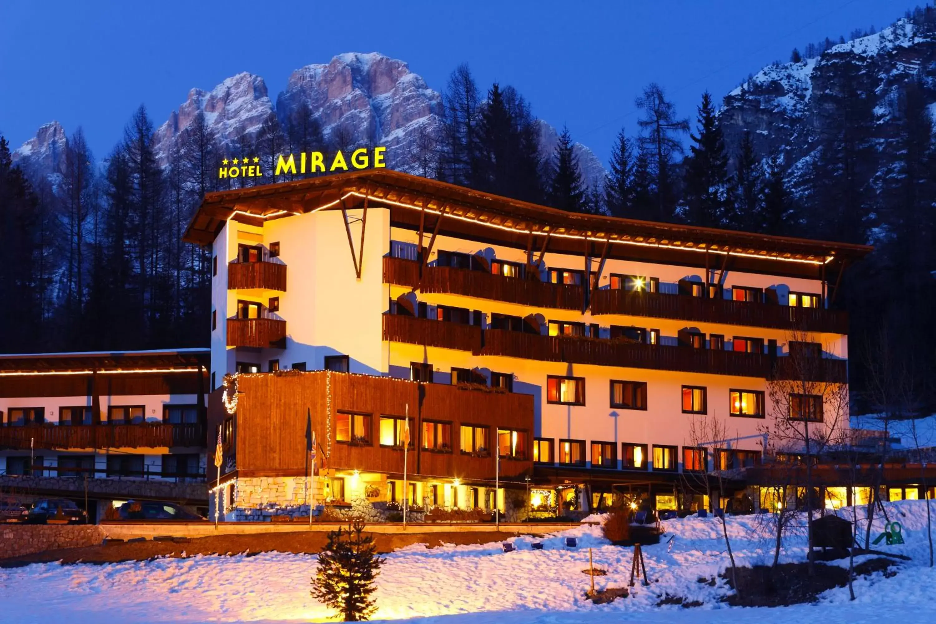 Property building, Winter in Hotel Mirage