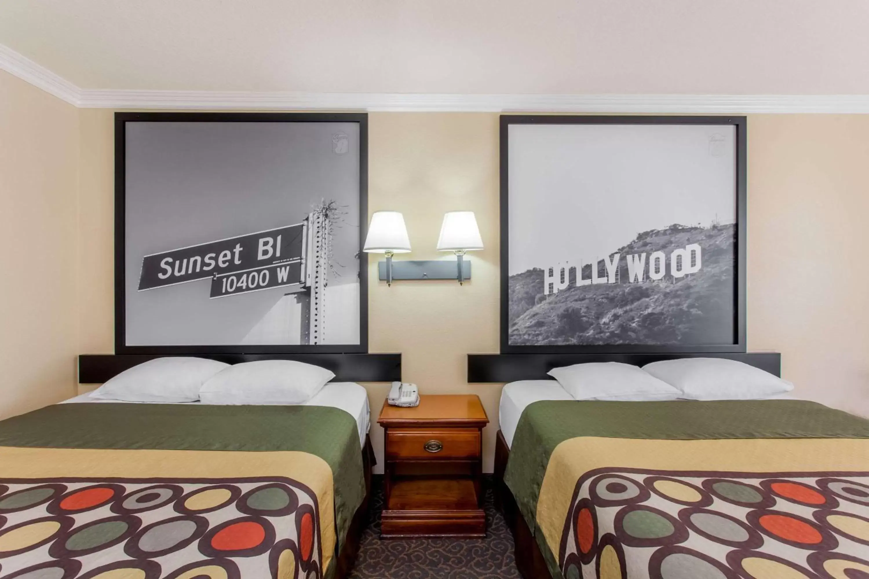 On site, Bed in Super 8 by Wyndham Los Angeles Downtown