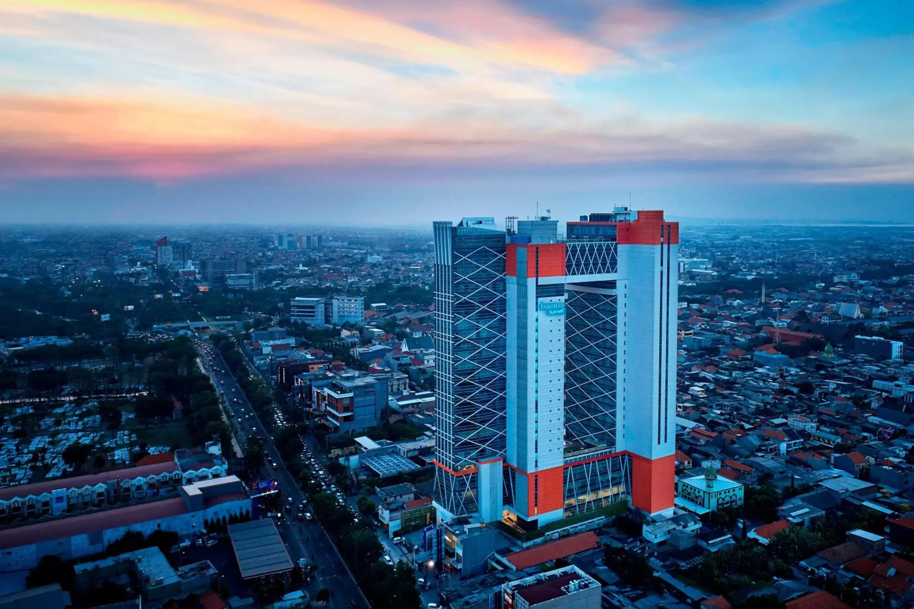 Property building, Bird's-eye View in Fairfield by Marriott Surabaya