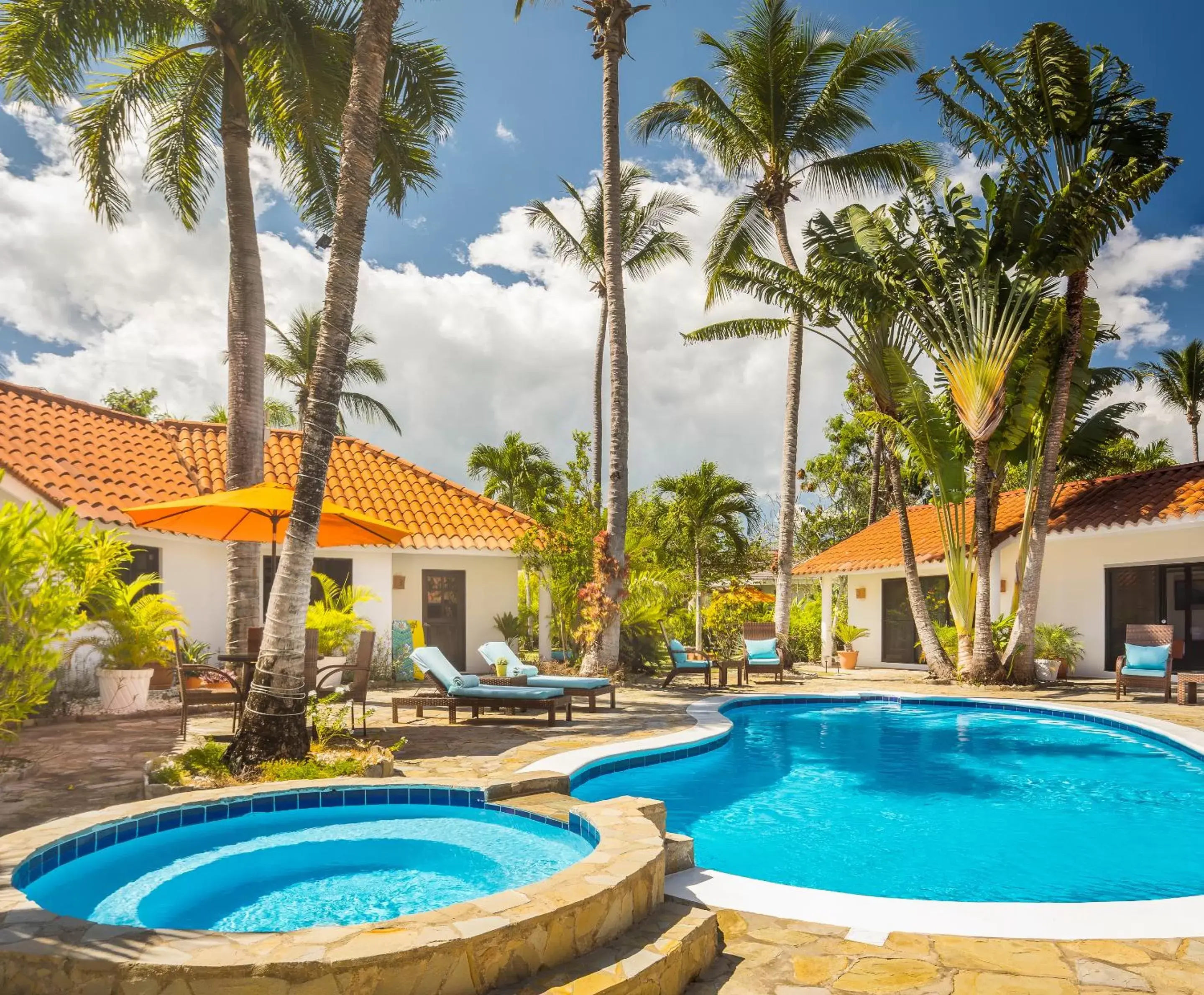 Swimming Pool in Garden By The Sea