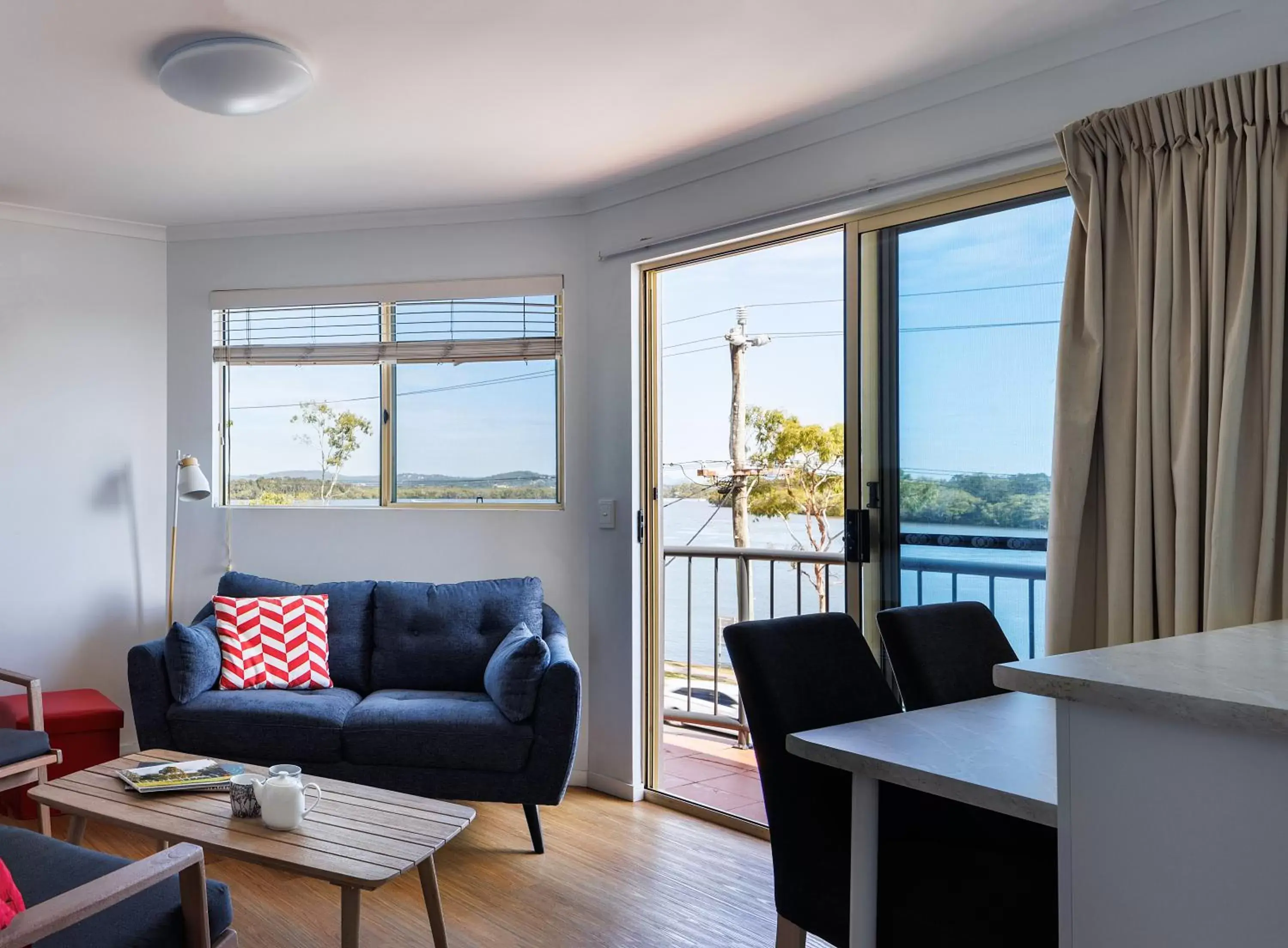 Living room, Seating Area in River Sands Apartments