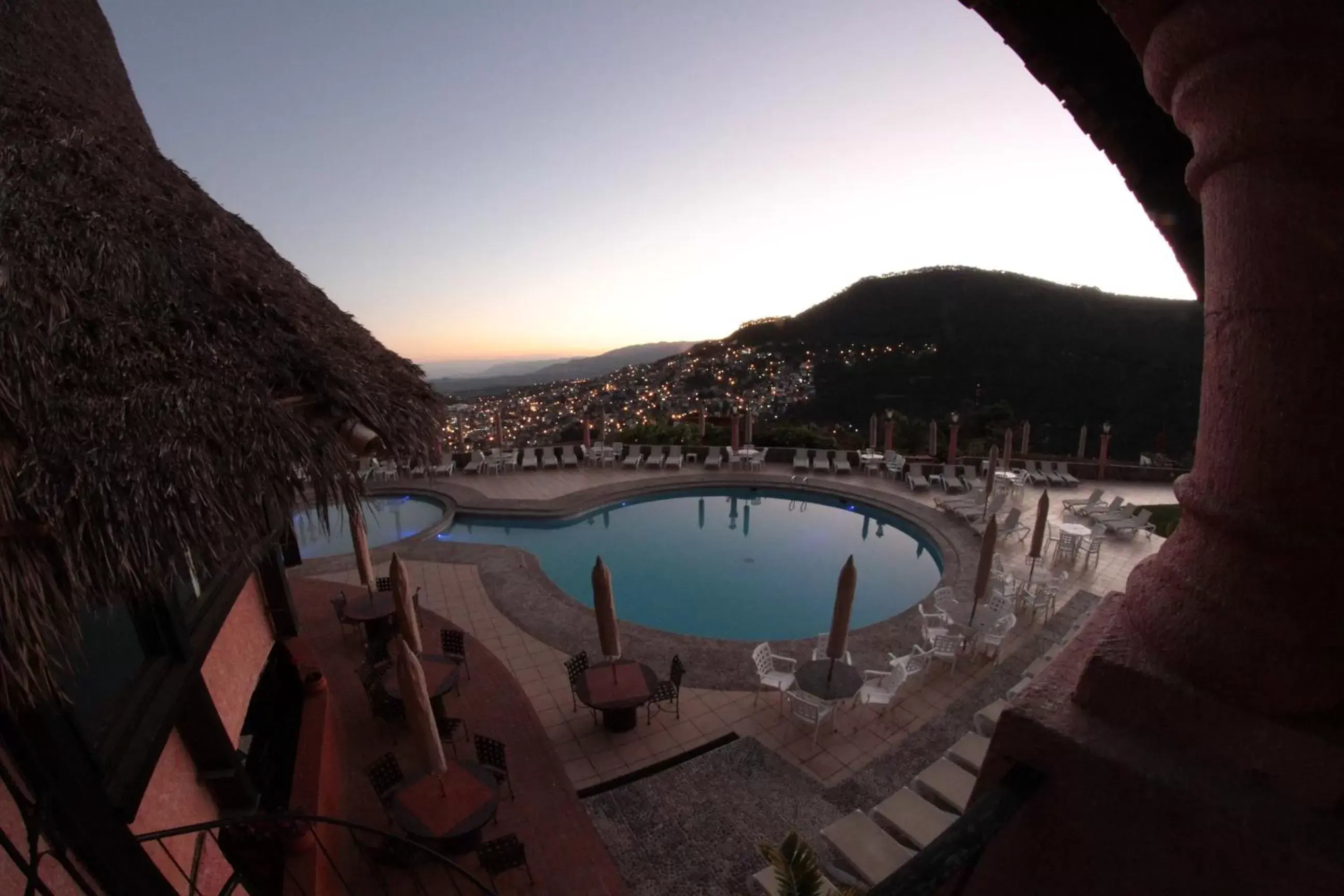 Swimming pool, Pool View in Hotel Montetaxco