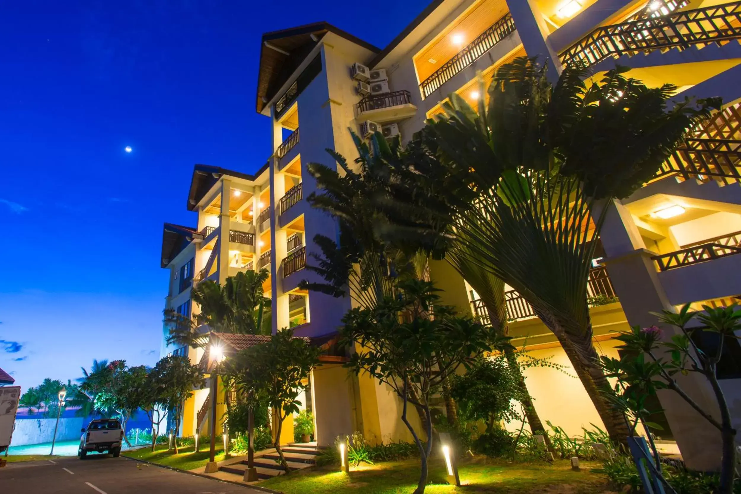 Facade/entrance, Property Building in Sabah Beach Villas & Suites