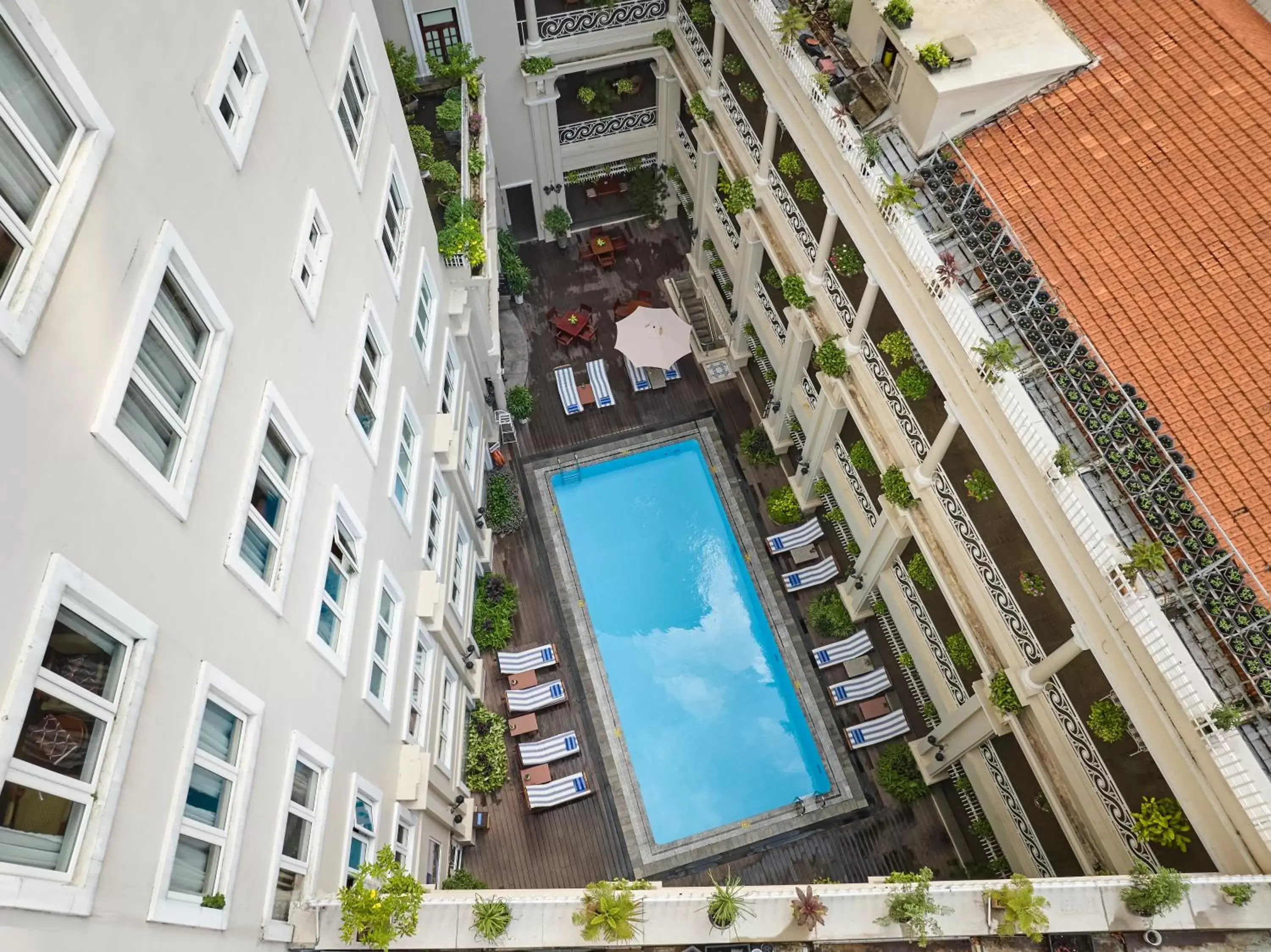 Swimming pool, Pool View in Hotel Grand Saigon