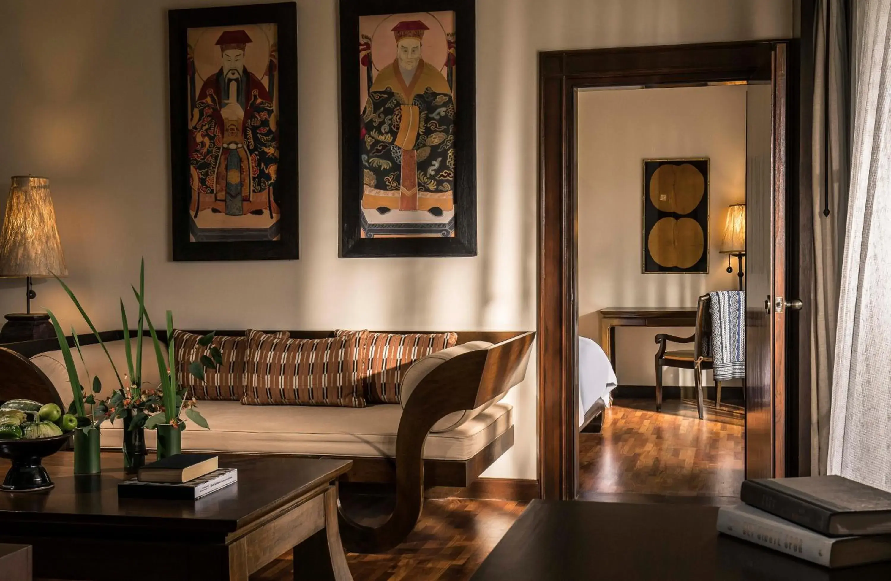 Living room in Anantara Golden Triangle Elephant Camp & Resort Living room in Anantara Golden Triangle Elephant Camp & Resort