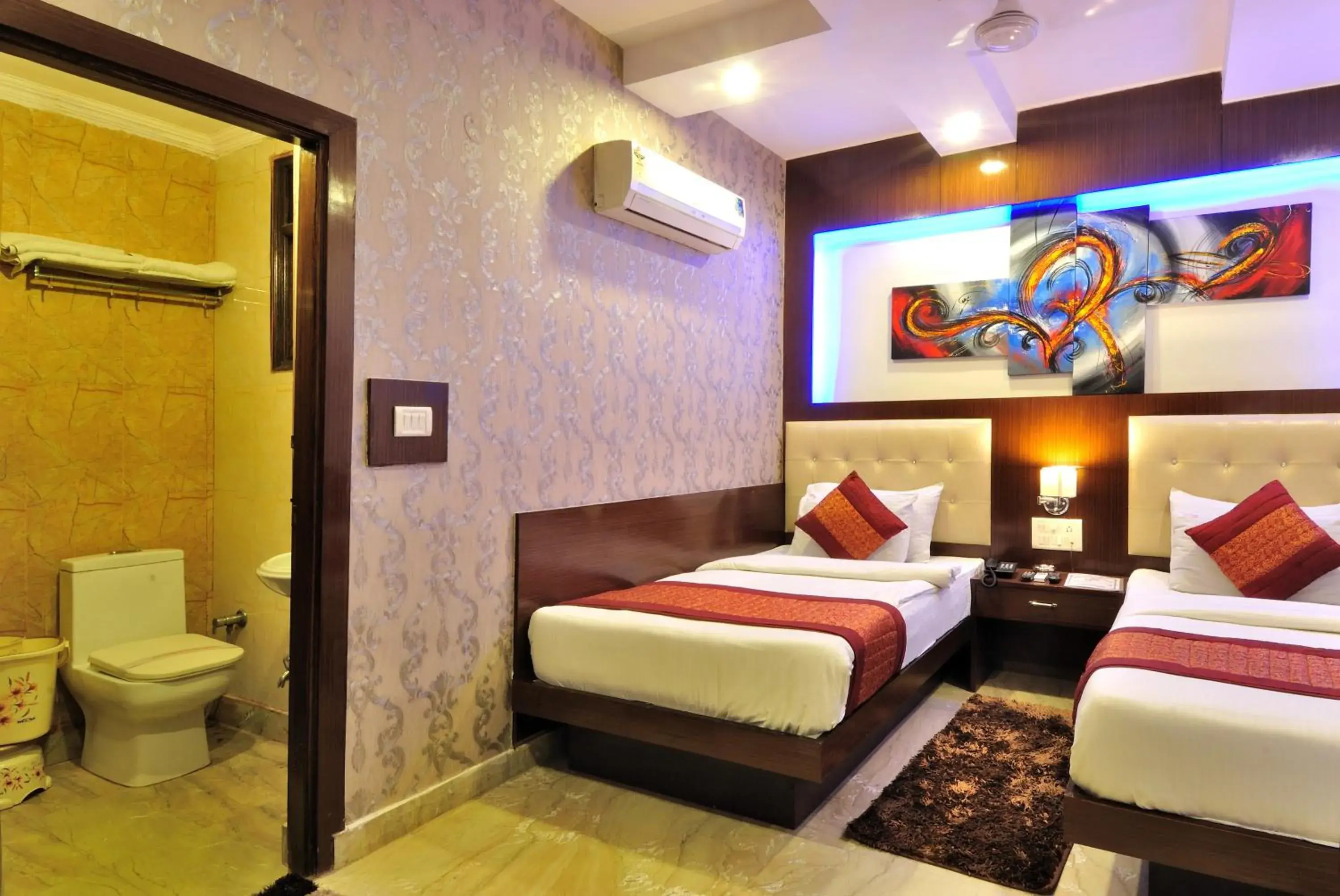 Bedroom, Bed in Hotel Nirmal Mahal by Sushant Travels