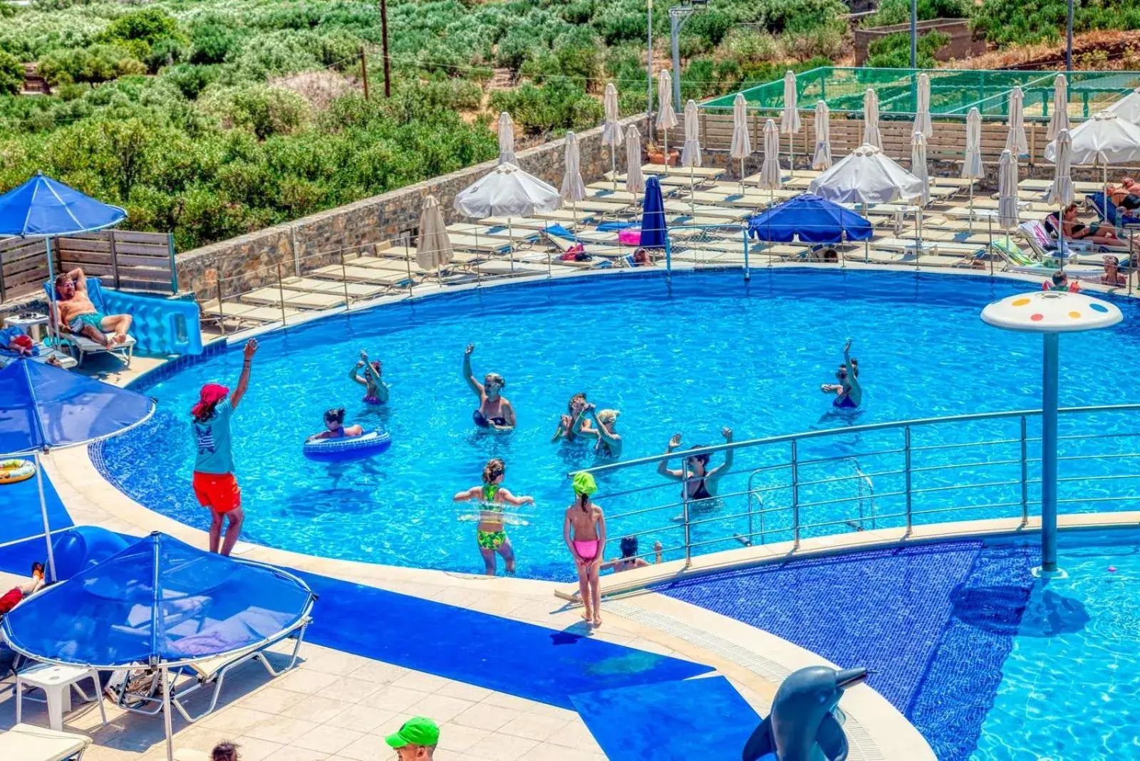 Aqua park, Swimming Pool in Elounda Water Park Residence Hotel
