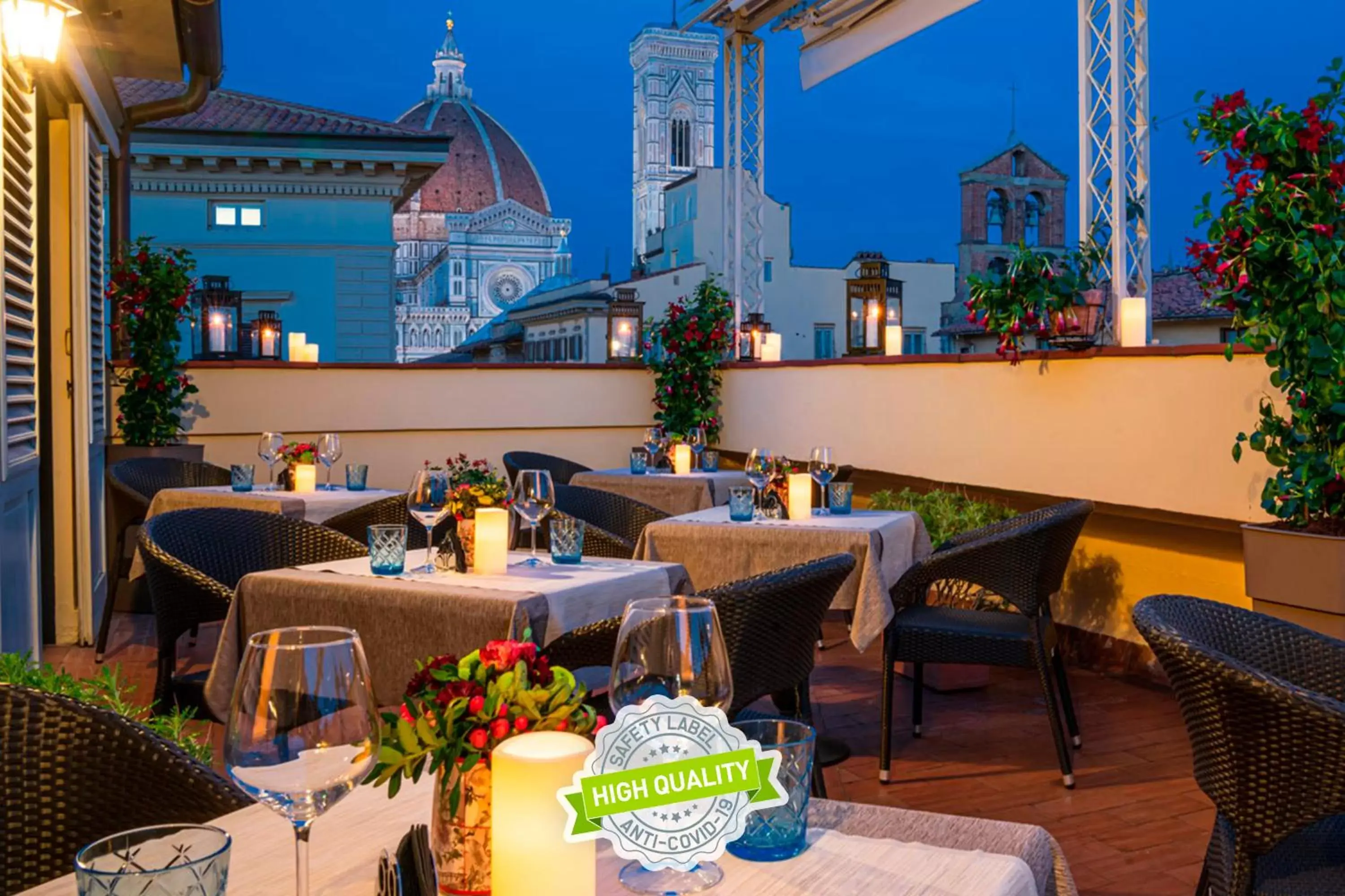 Balcony/Terrace, Restaurant/Places to Eat in B&B Hotel Firenze Laurus Al Duomo