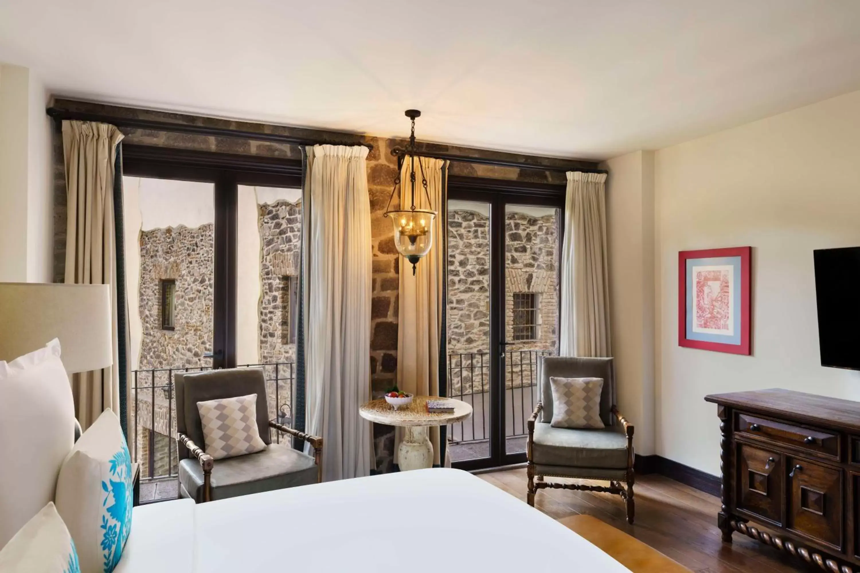 View (from property/room), Bed in Banyan Tree Puebla View (from property/room), Bed in Banyan Tree Puebla