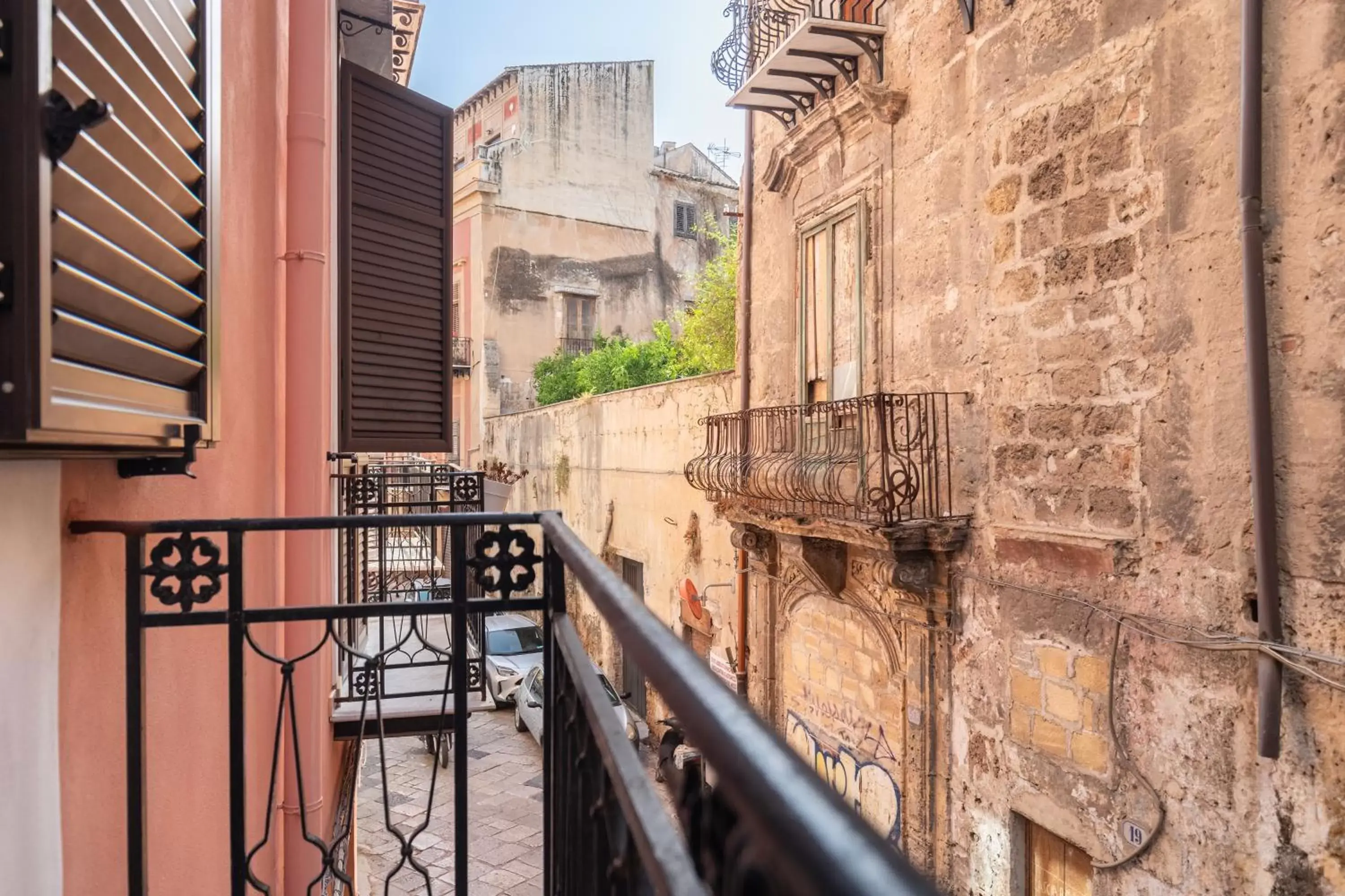 Balcony/Terrace in Open Sicily Homes - Residence ai Quattro Canti - Selfcheck-in