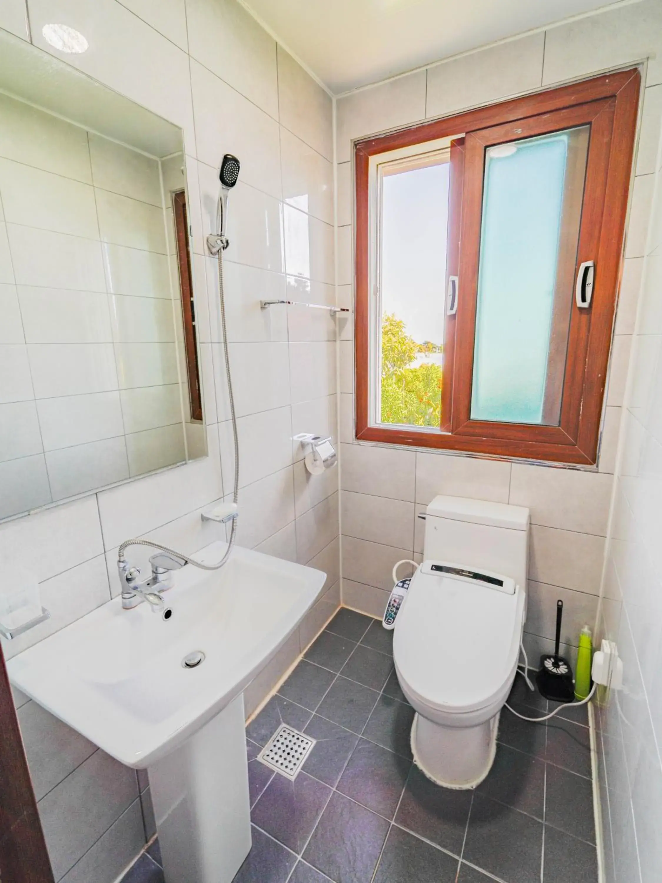 Toilet, Bathroom in Oasis Pension