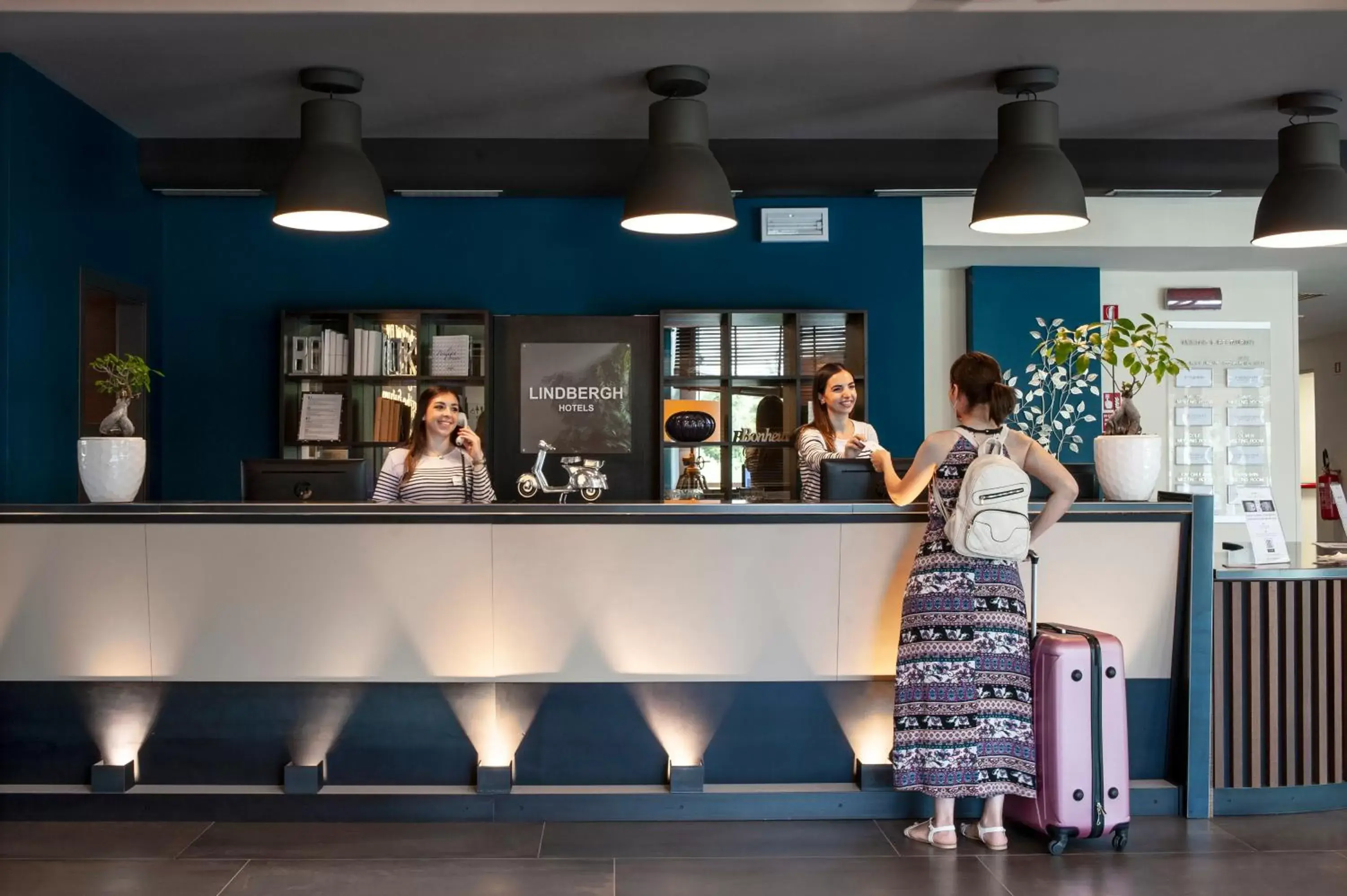 Lobby or reception in Hotel La Meridiana