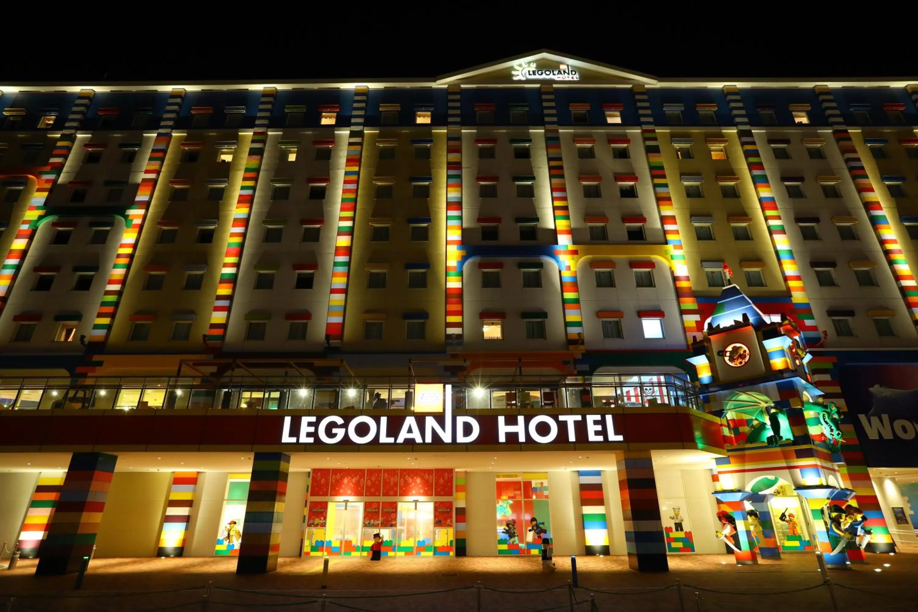 Facade/entrance in LEGOLAND Japan Hotel