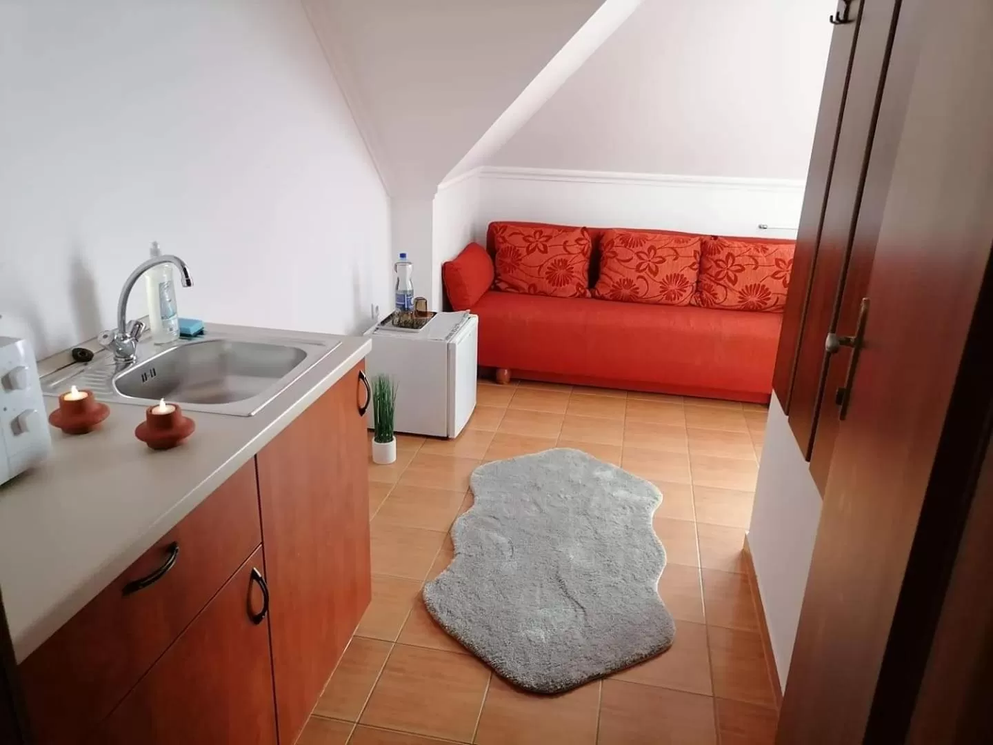 Kitchen/Kitchenette in Aqua Oazis Apartman