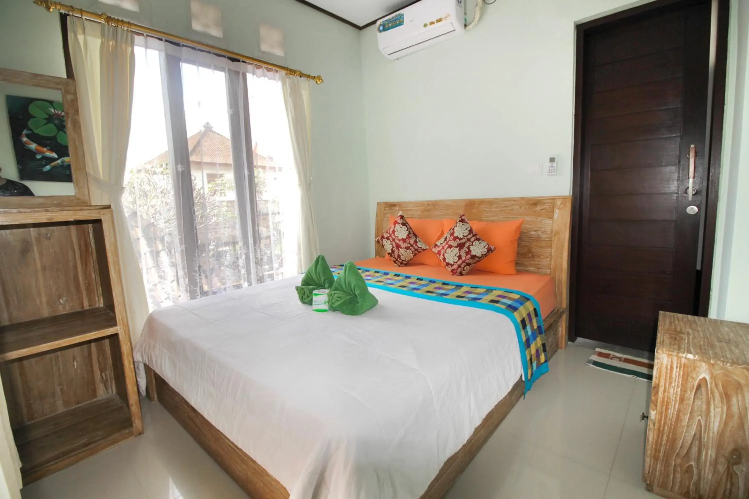 Bed in Aurora House Ubud