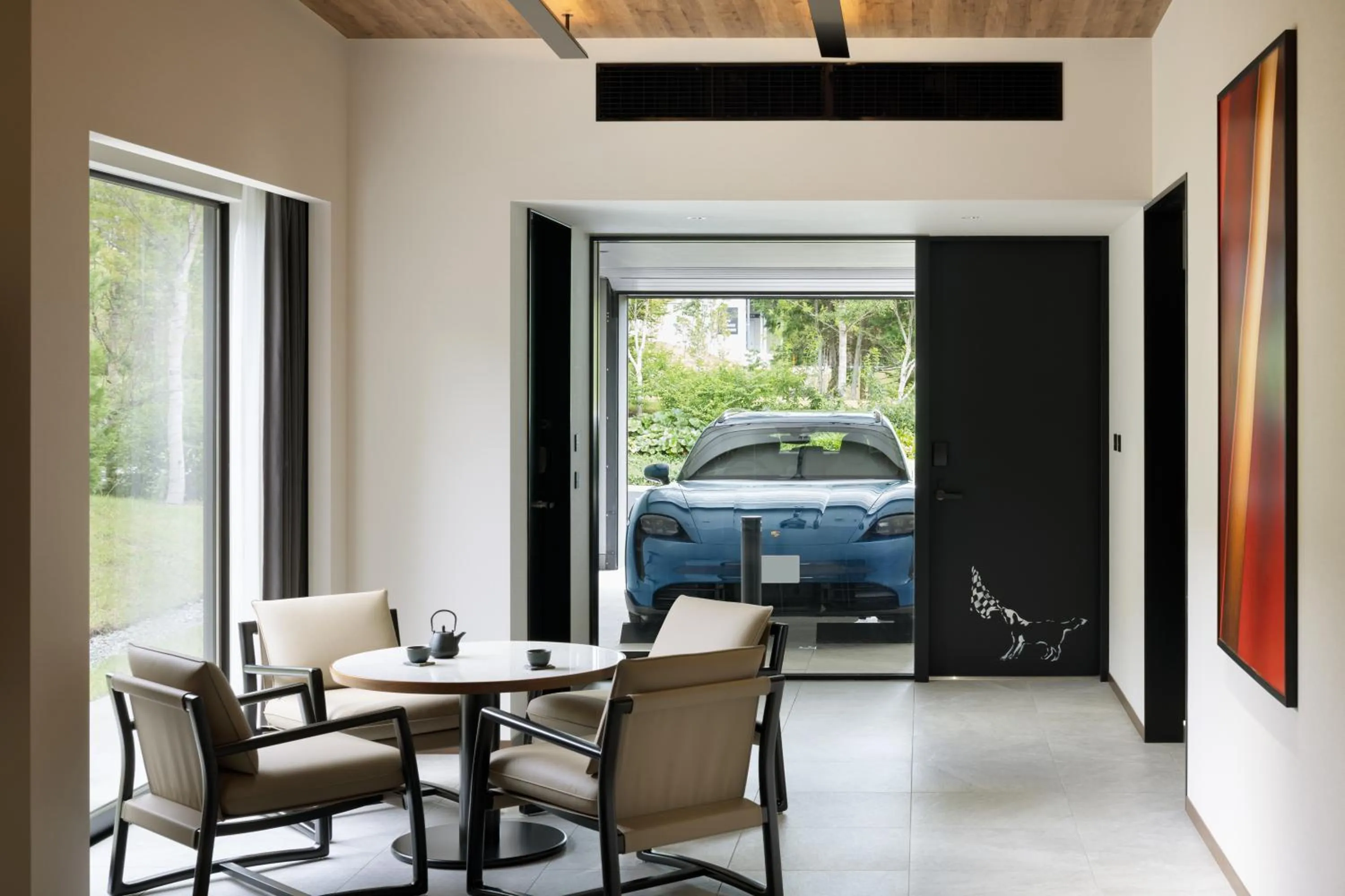 Seating area in Fuji Speedway Hotel, in The Unbound Collection by Hyatt