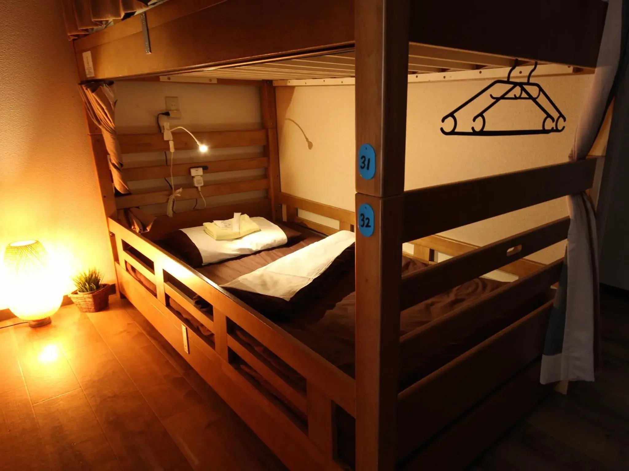 Bed, Bunk Bed in Osaka Guesthouse Nest