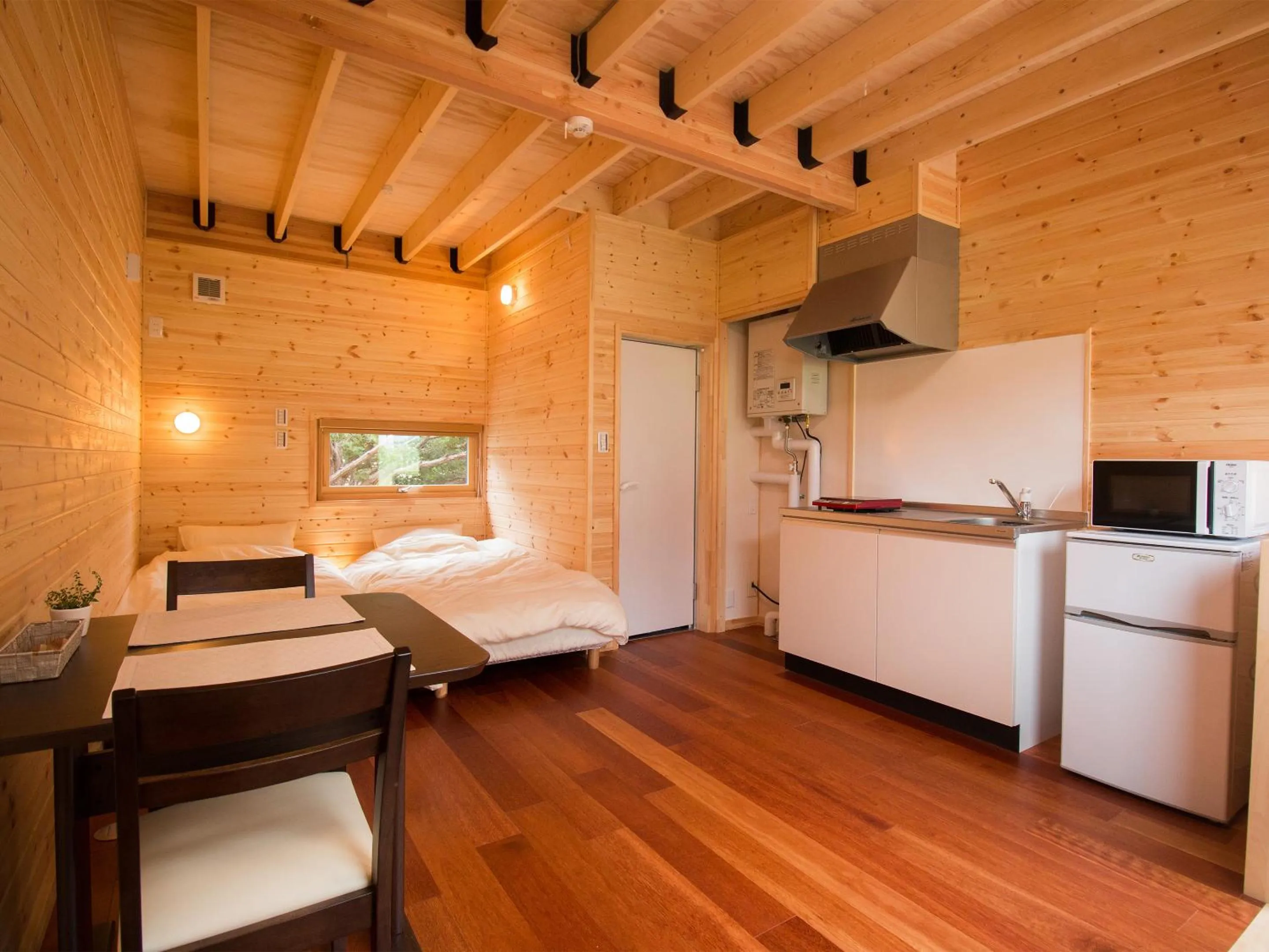 Bed in Brick House Furano