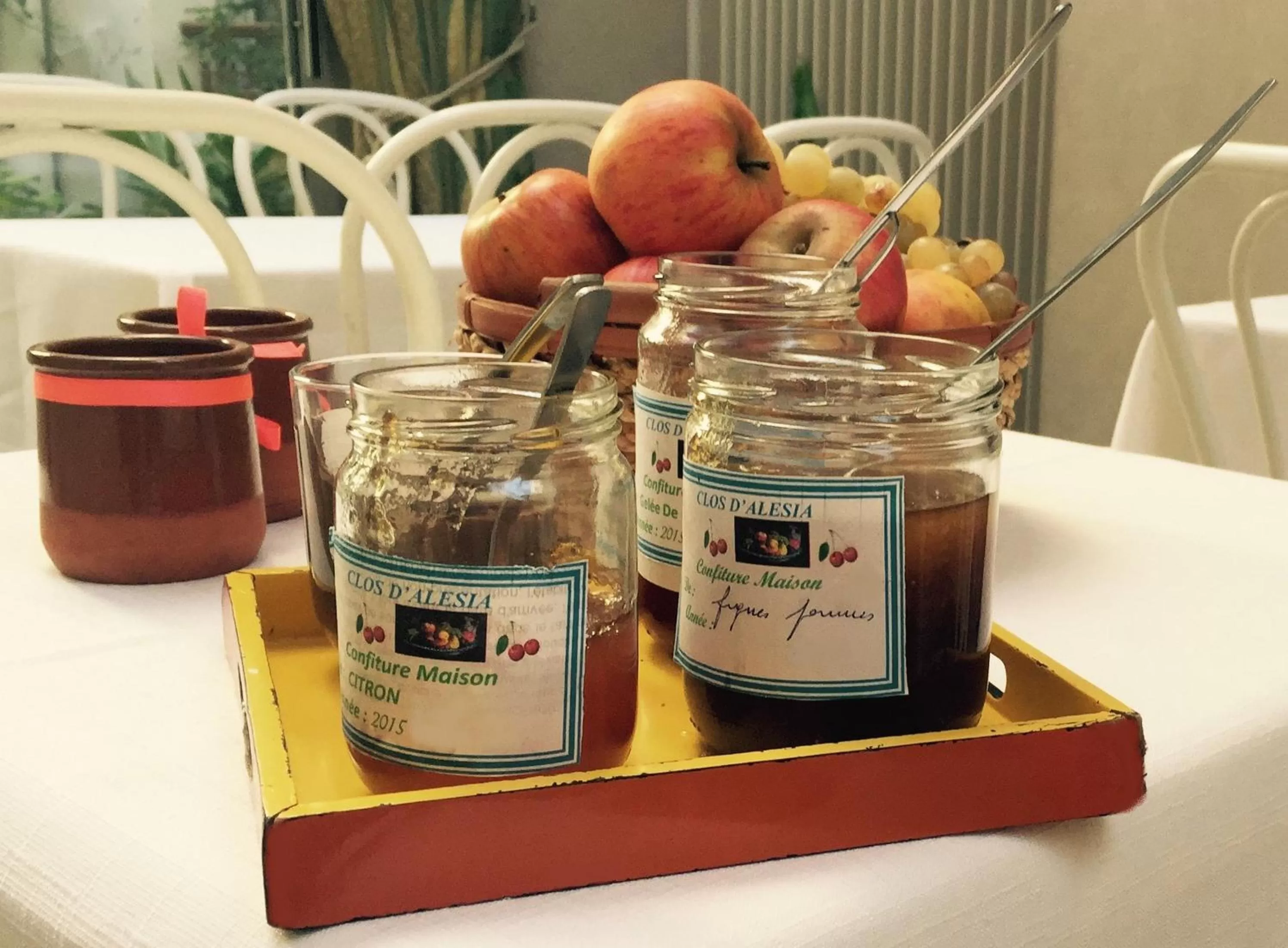 Continental breakfast in Hotel Le Clos d'Alésia