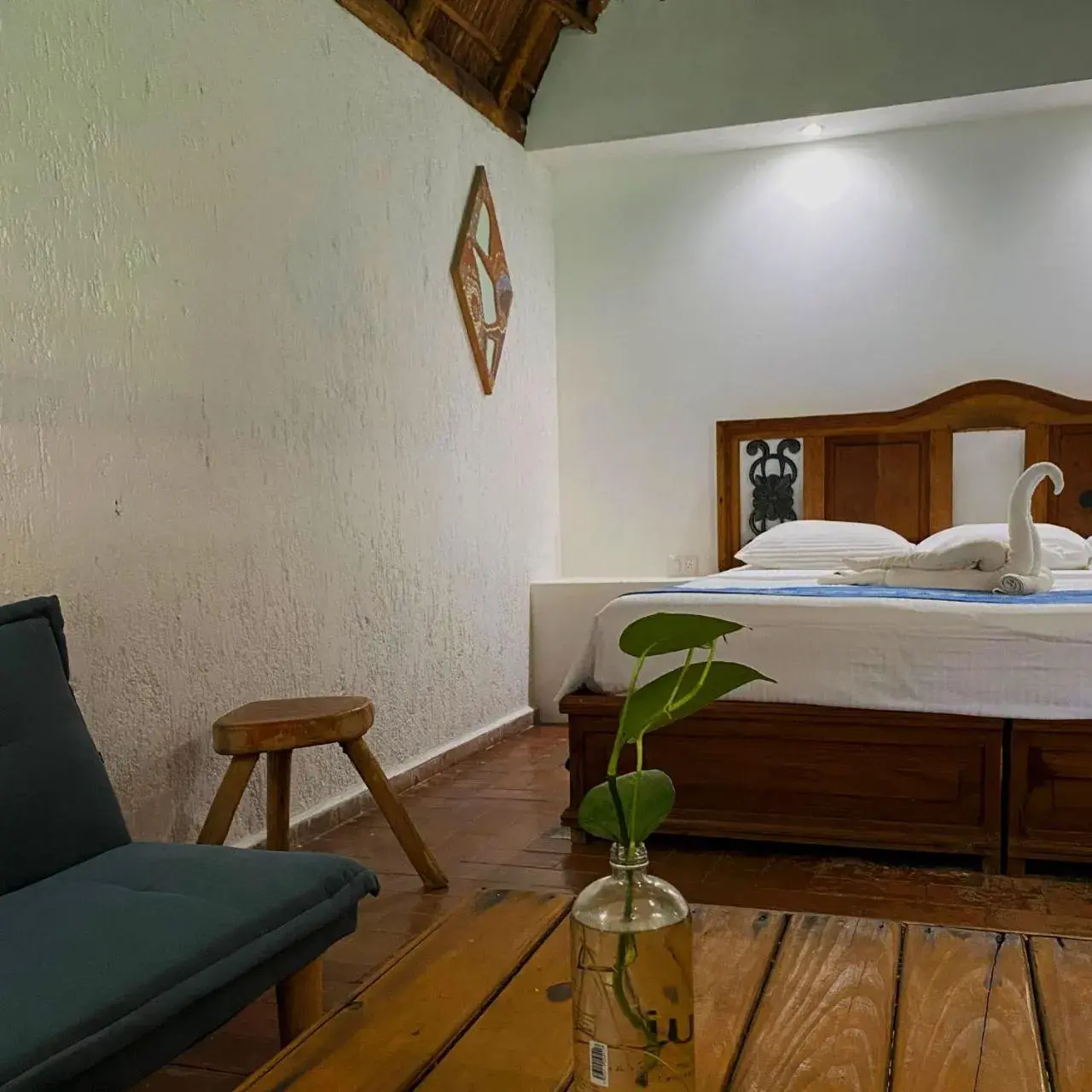 Bed in L.Hotelito Tulum