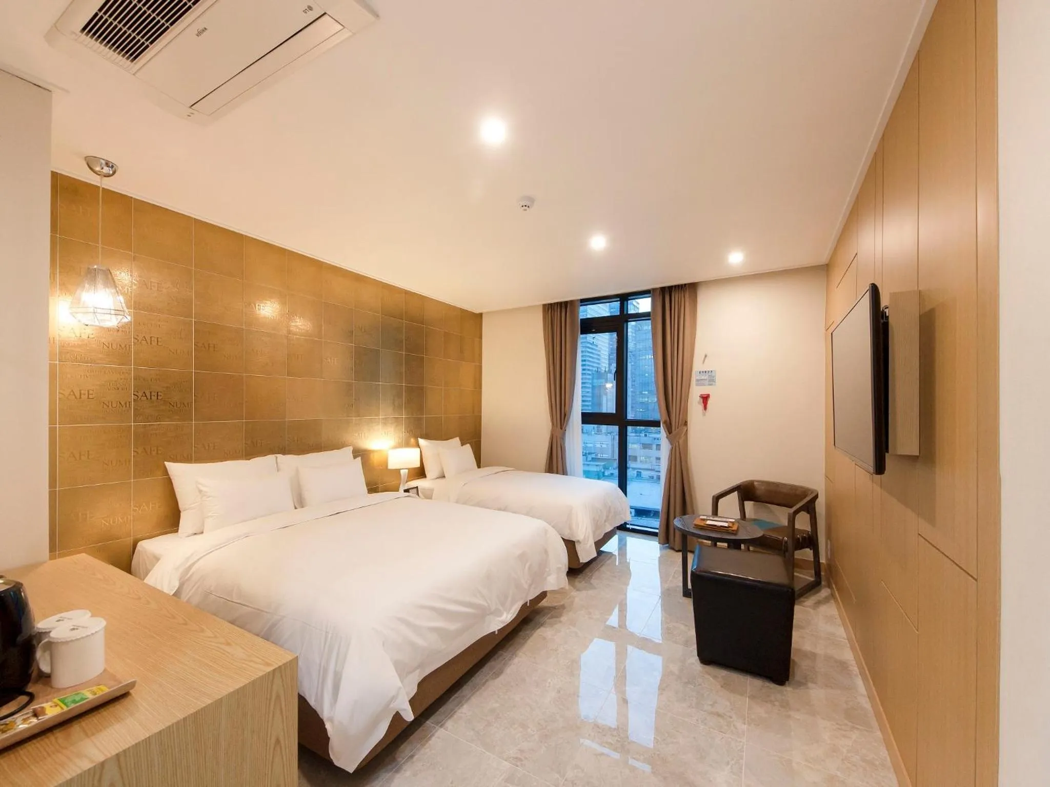 Decorative detail, Bed in Hotel Nafore