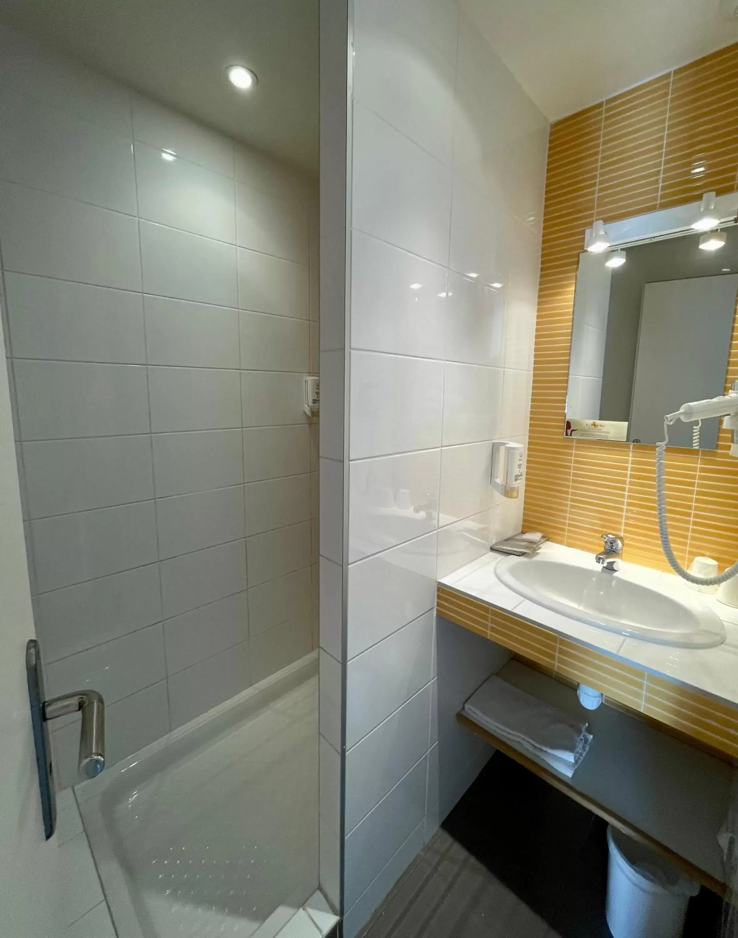 Bathroom in Amerique Hotel Palavas - Piscine & Parking - Plage