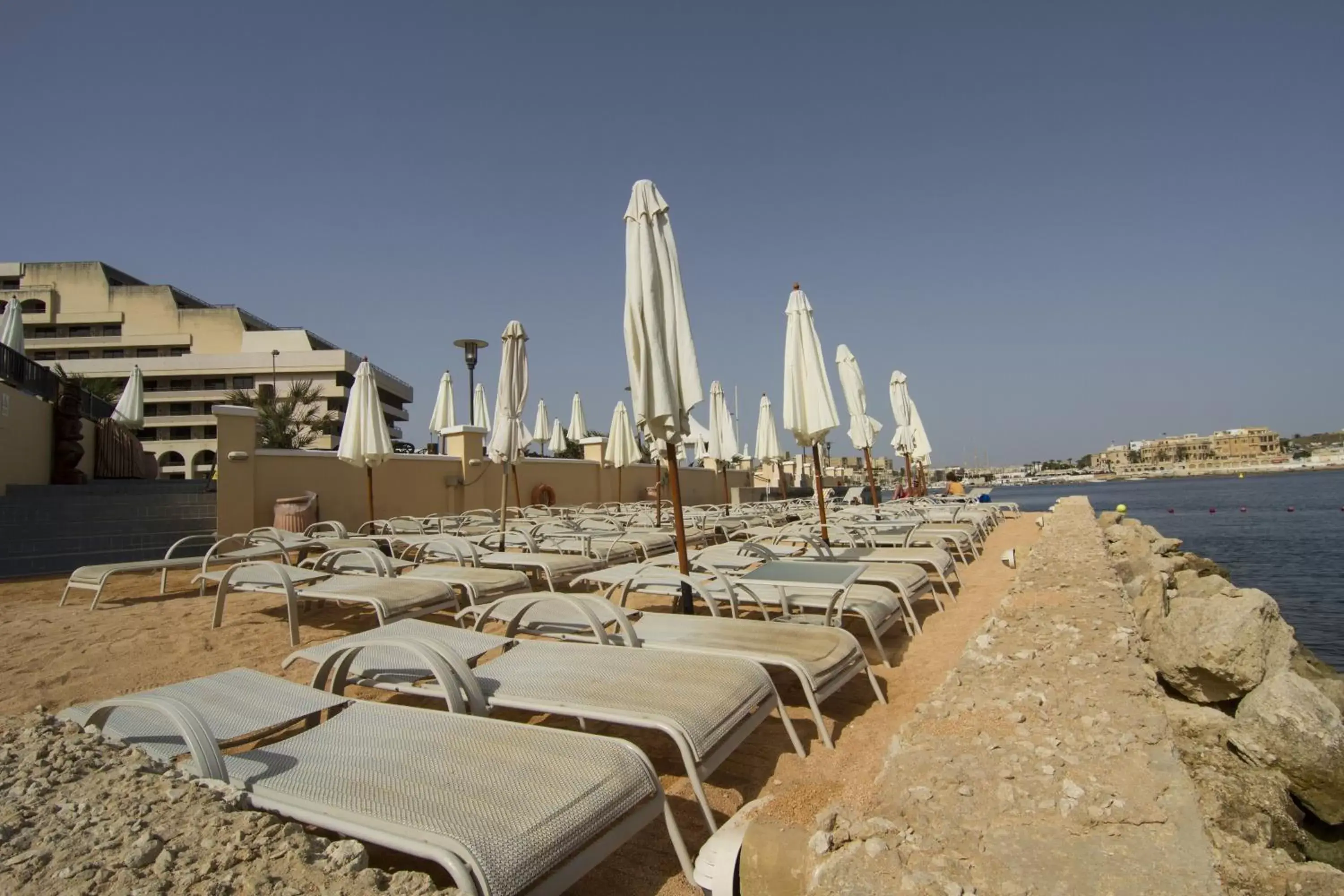 Beach in Grand Hotel Excelsior