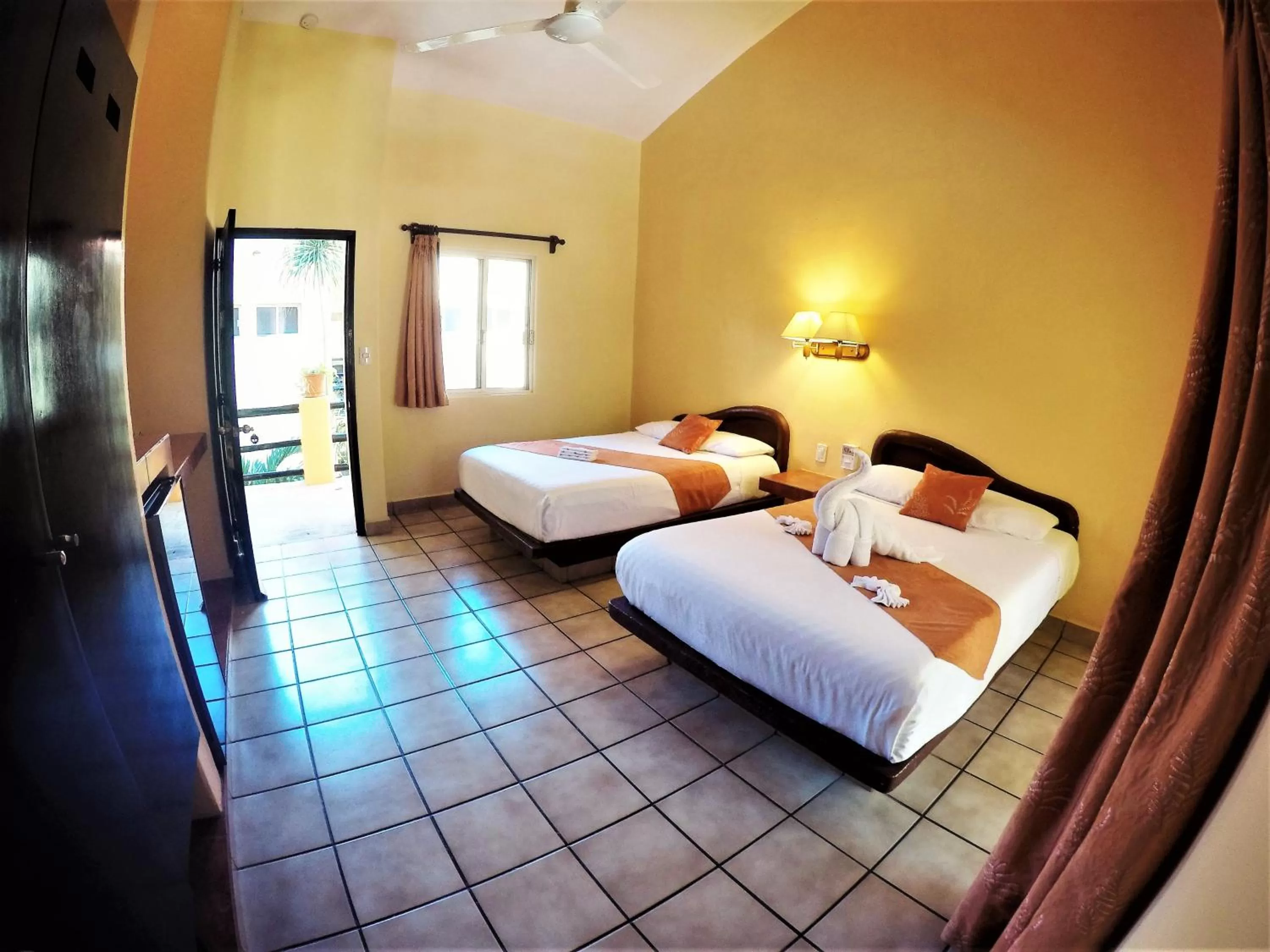 Bed in Hotel LunaSol