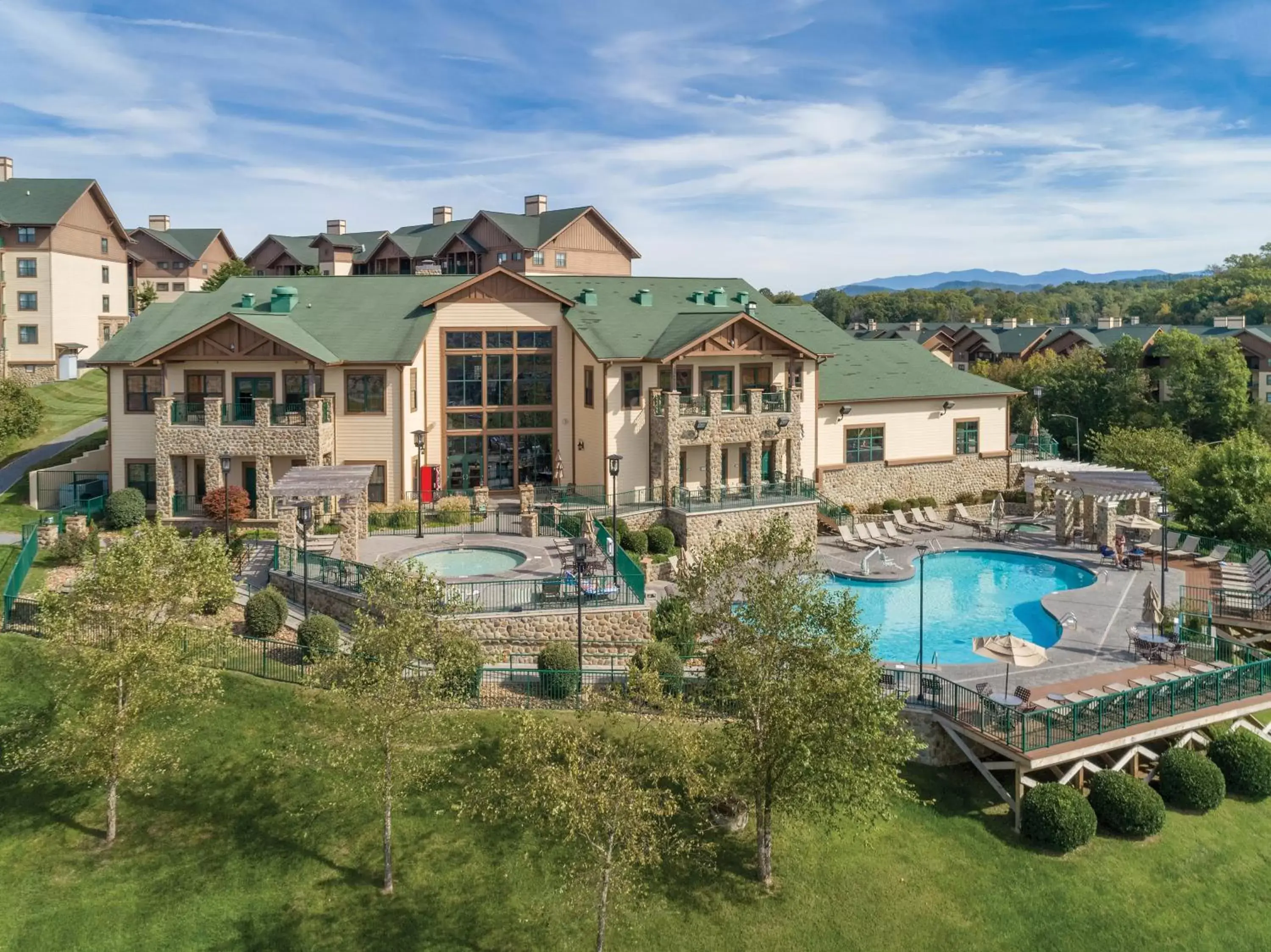 Property building, Pool View in Club Wyndham Smoky Mountains