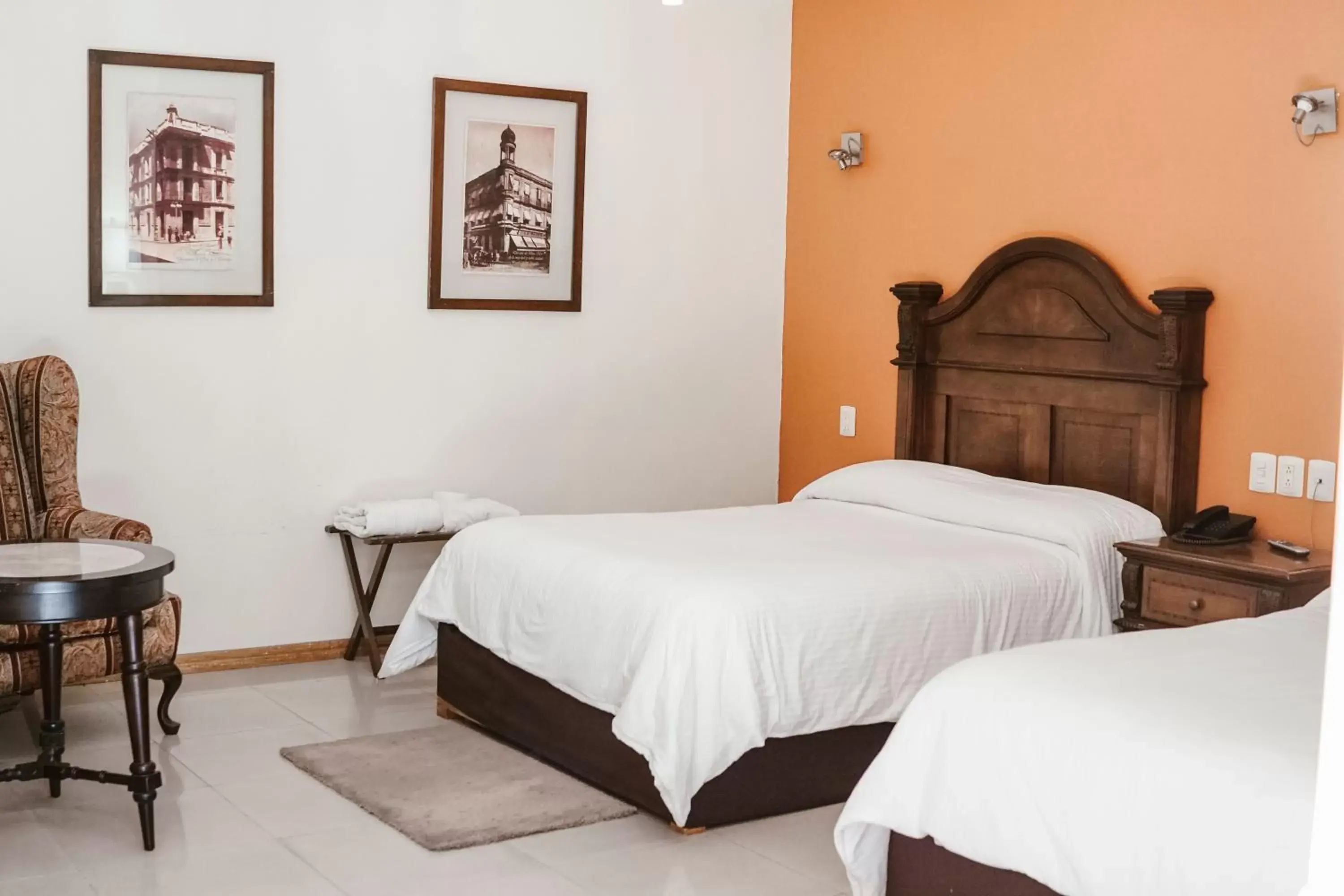 Bed in Hotel Puebla de Antaño