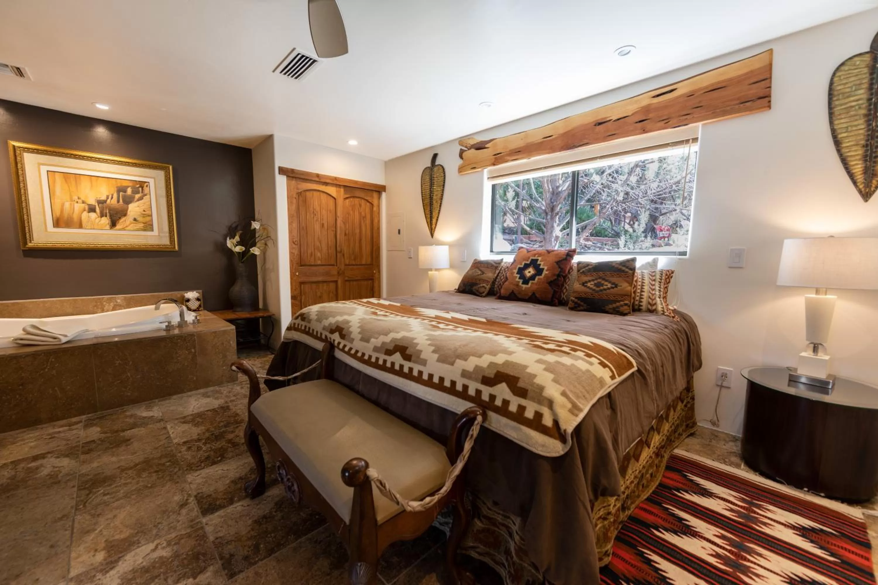 Bedroom, Bed in A Sunset Chateau