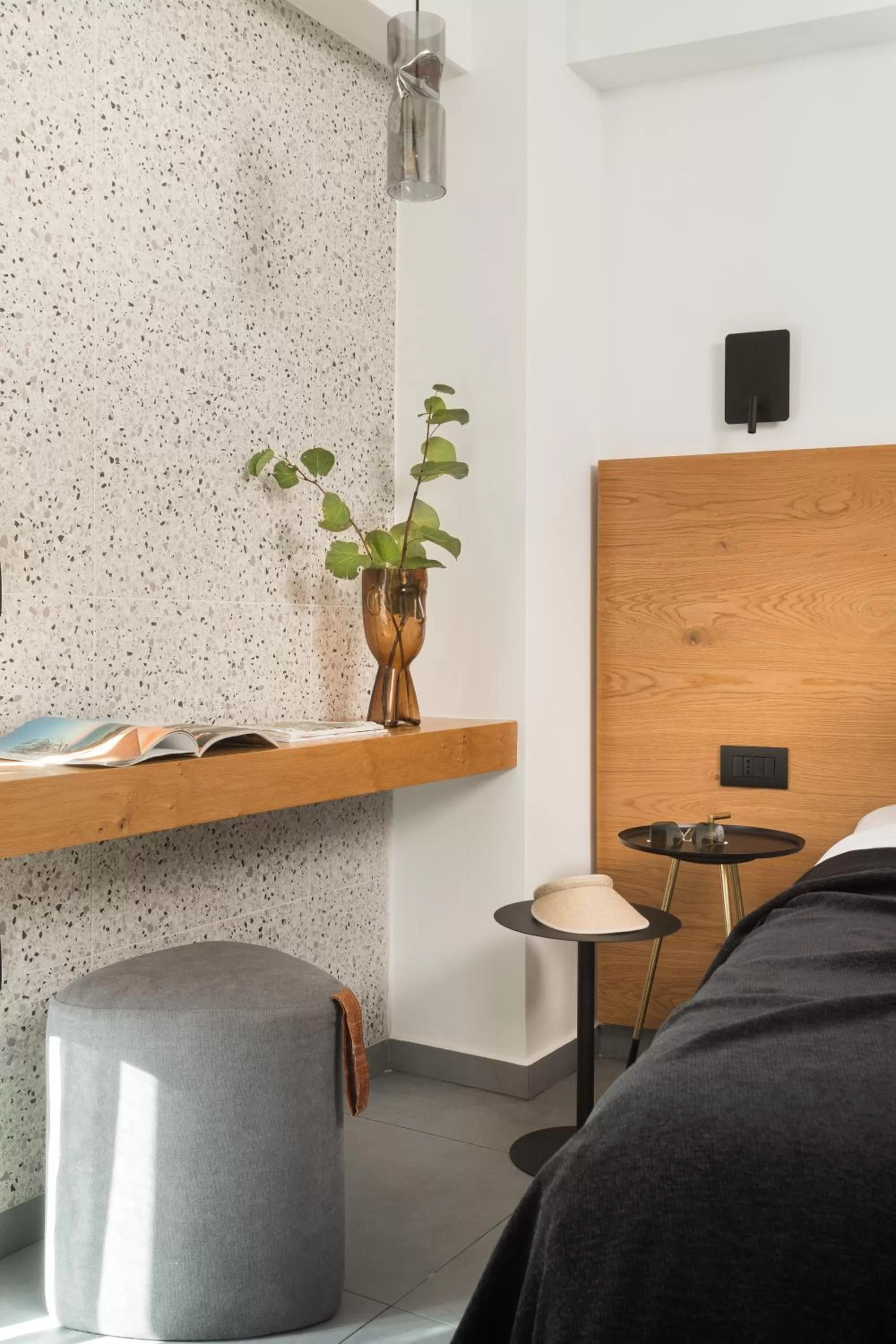 Decorative detail, Bed in 11 Enteka Acropolis Suites