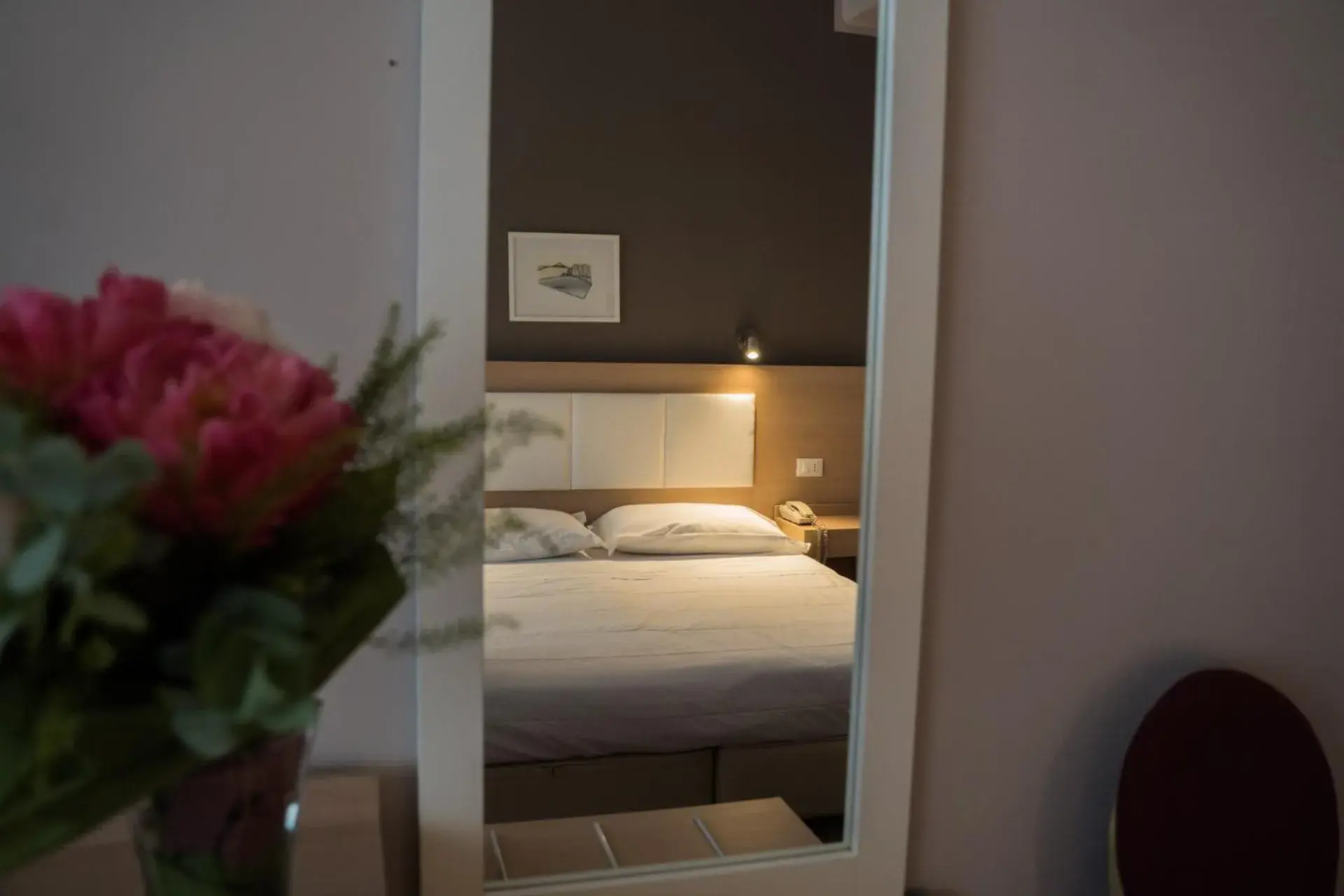 Bed in Hotel Mediterraneo