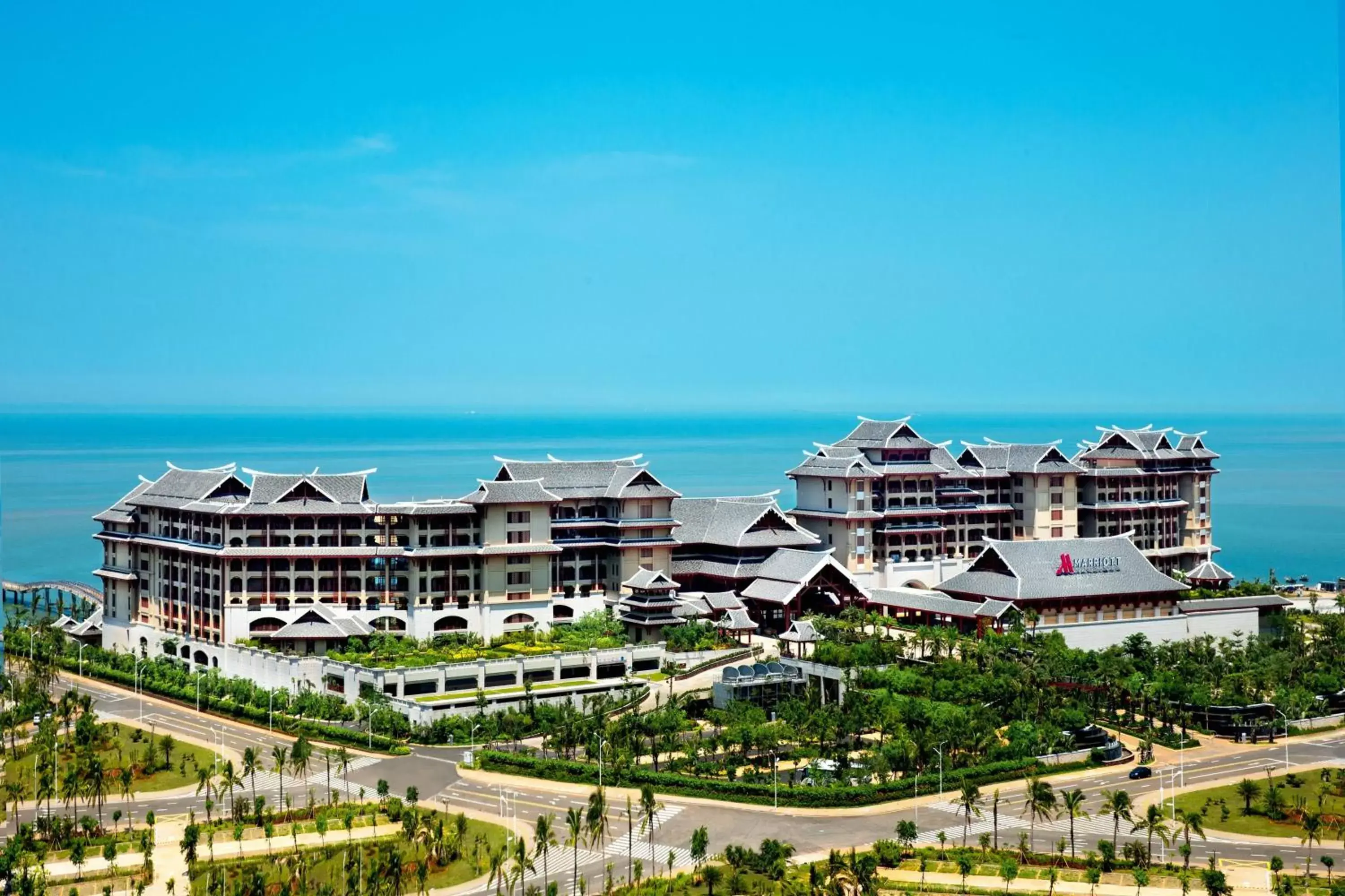 Property building, Bird's-eye View in Haikou Marriott Hotel