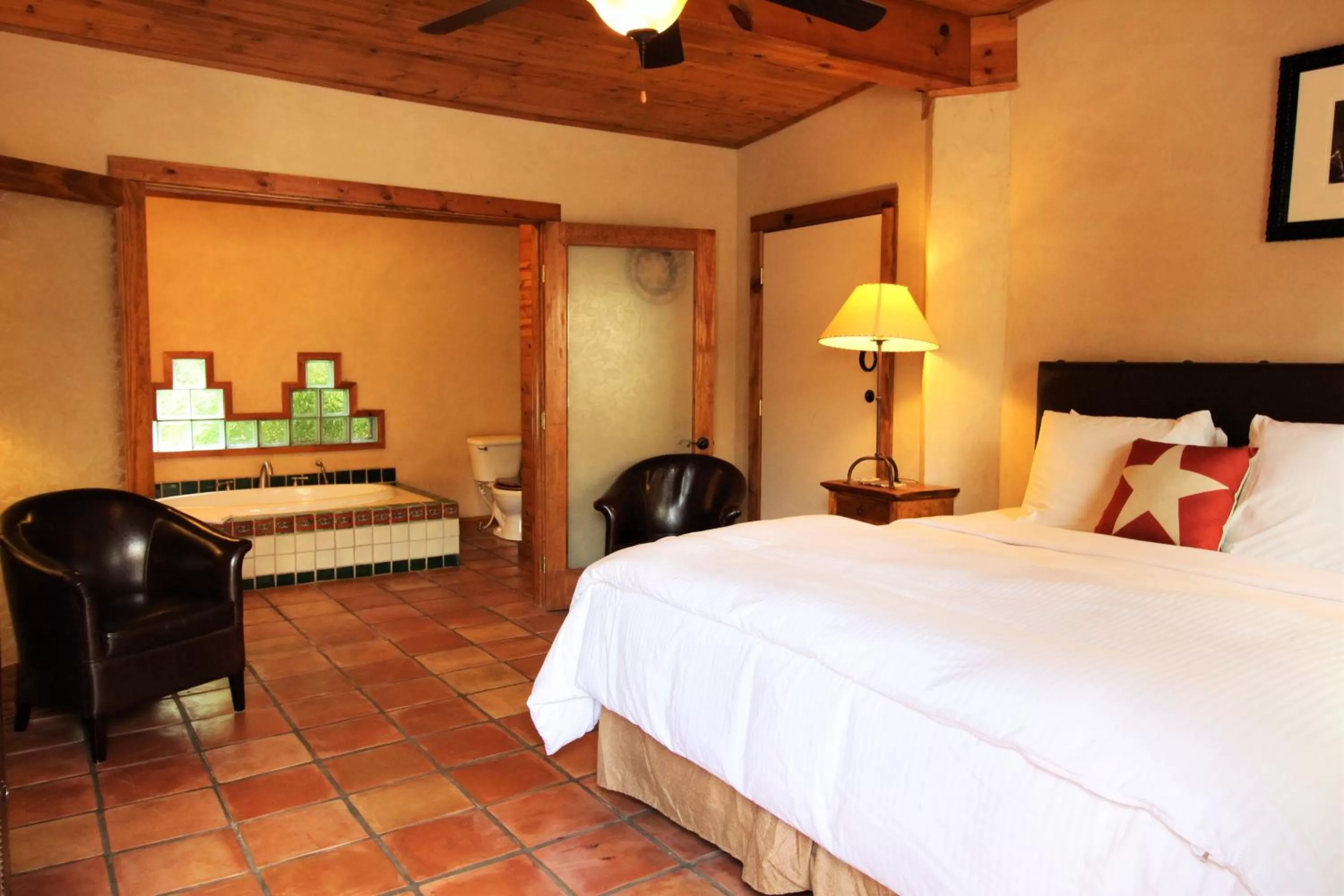 Bed in The Maverick Inn