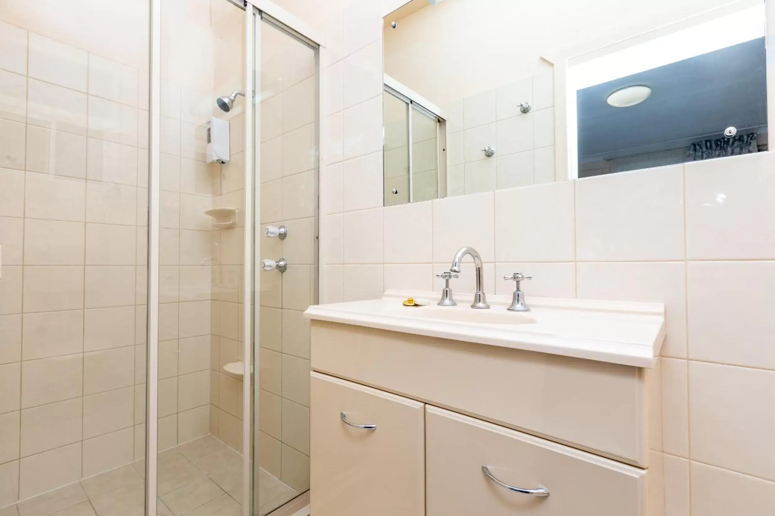 Bathroom in Blue Seas Motel