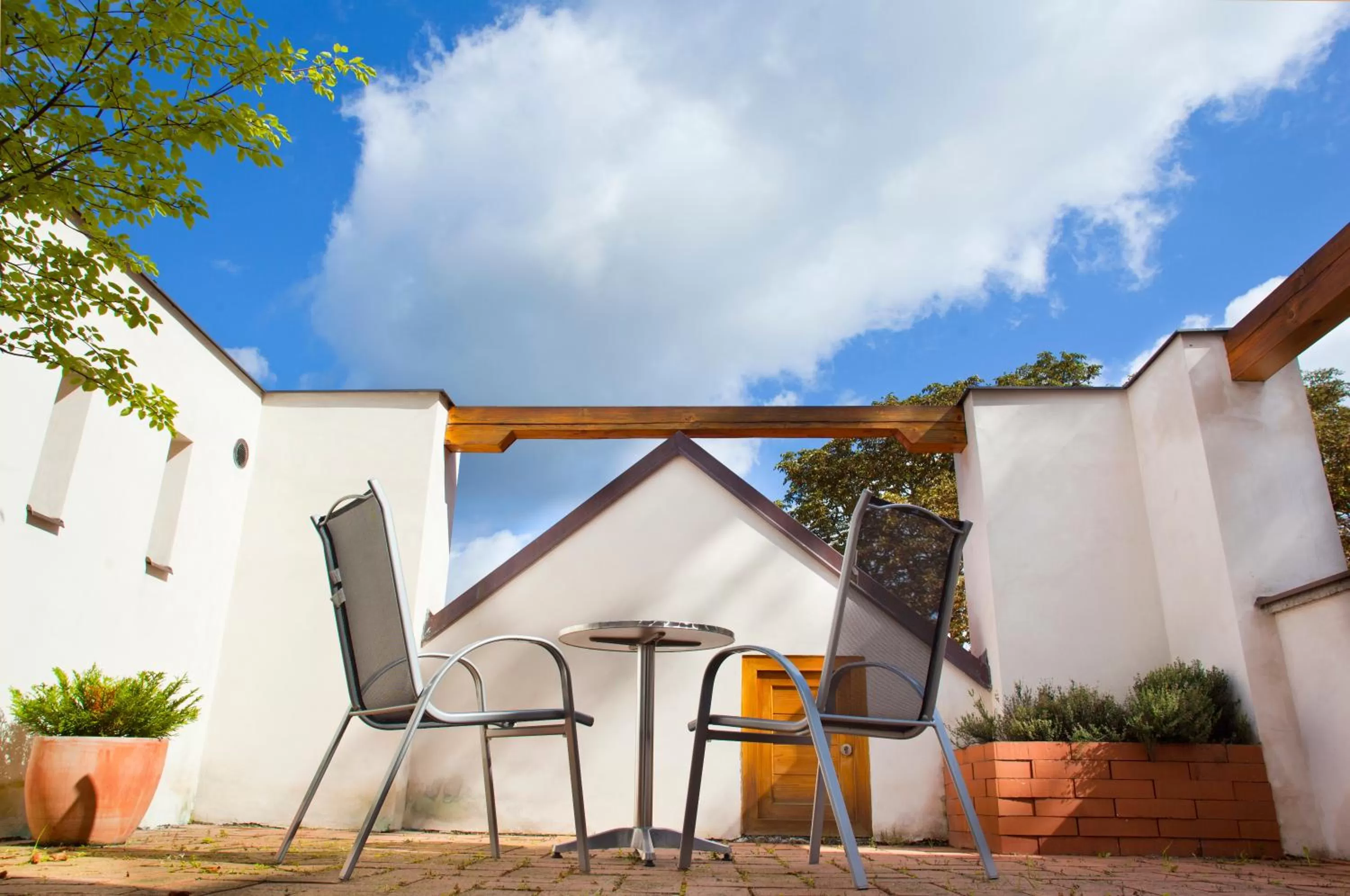 Balcony/Terrace in Bellevue Hotel Benešov